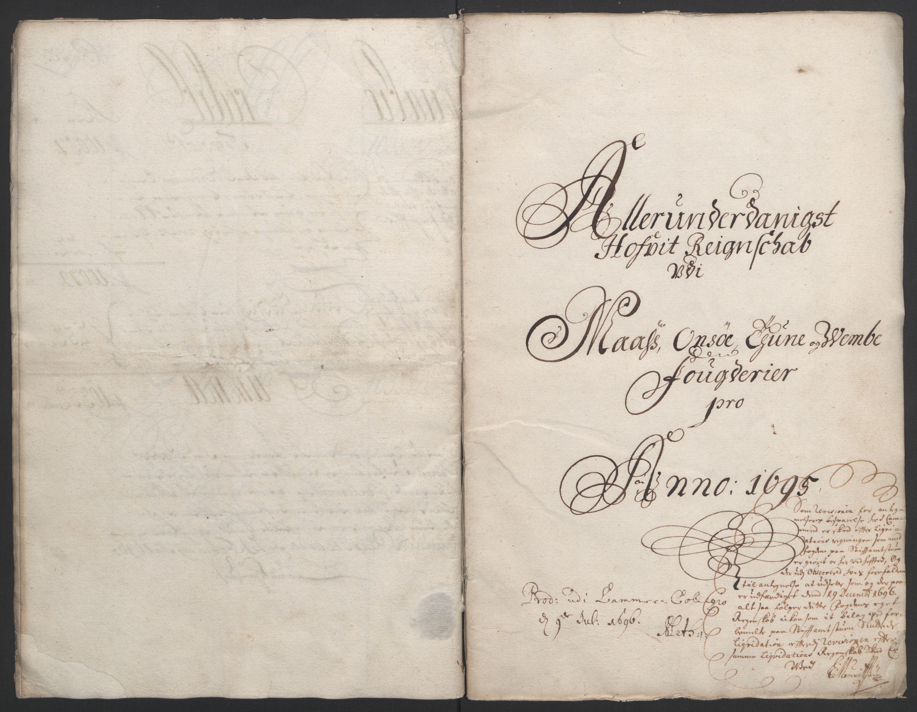 Rentekammeret inntil 1814, Reviderte regnskaper, Fogderegnskap, AV/RA-EA-4092/R04/L0122: Fogderegnskap Moss, Onsøy, Tune, Veme og Åbygge, 1695, p. 16