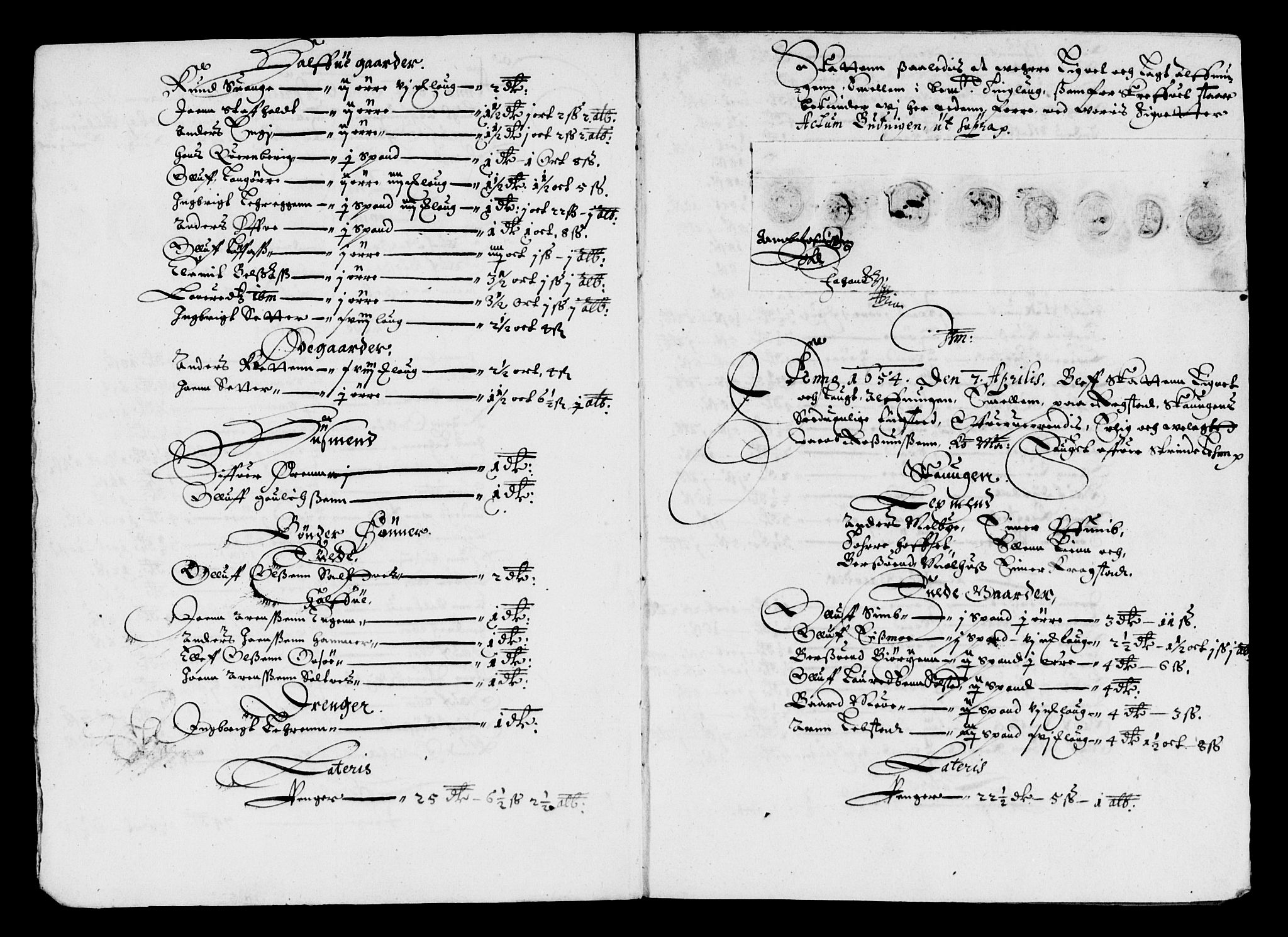 Rentekammeret inntil 1814, Reviderte regnskaper, Lensregnskaper, AV/RA-EA-5023/R/Rb/Rbw/L0118: Trondheim len, 1654-1655