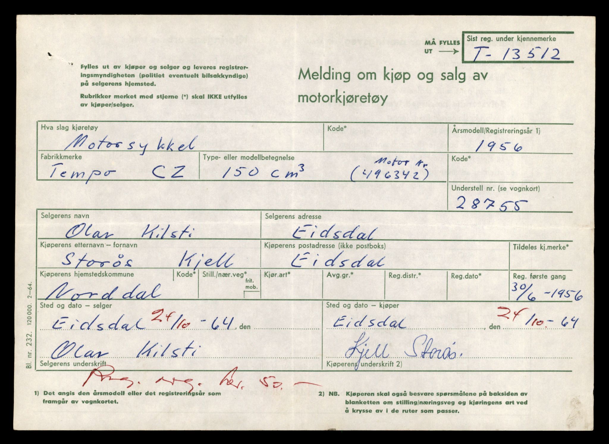 Møre og Romsdal vegkontor - Ålesund trafikkstasjon, AV/SAT-A-4099/F/Fe/L0039: Registreringskort for kjøretøy T 13361 - T 13530, 1927-1998, p. 2686