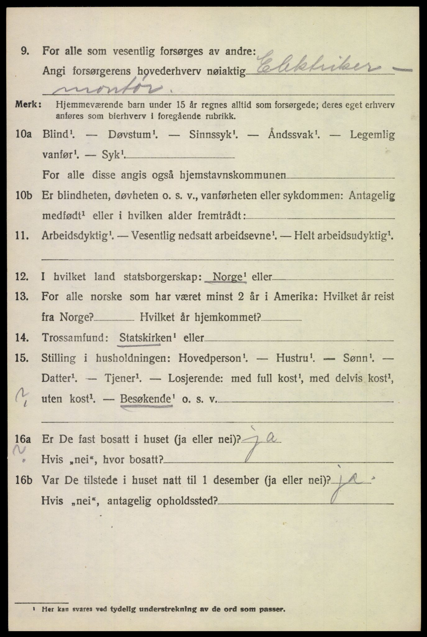 SAH, 1920 census for Vardal, 1920, p. 14396