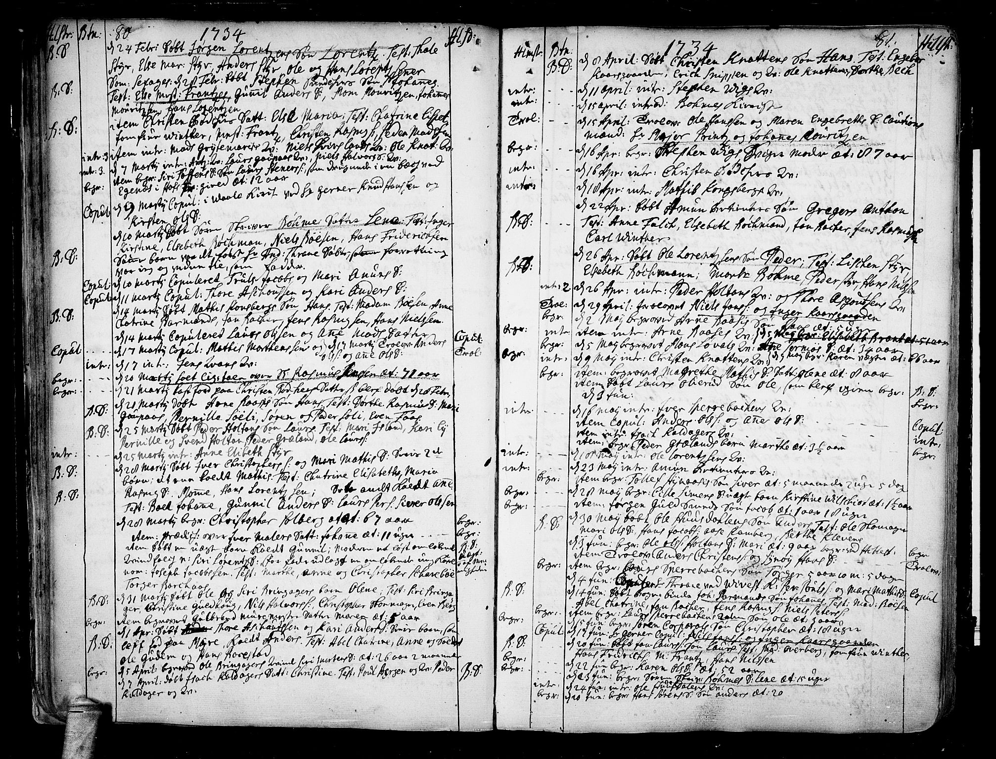 Botne kirkebøker, SAKO/A-340/F/Fa/L0001a: Parish register (official) no. I 1A, 1707-1778, p. 80-81