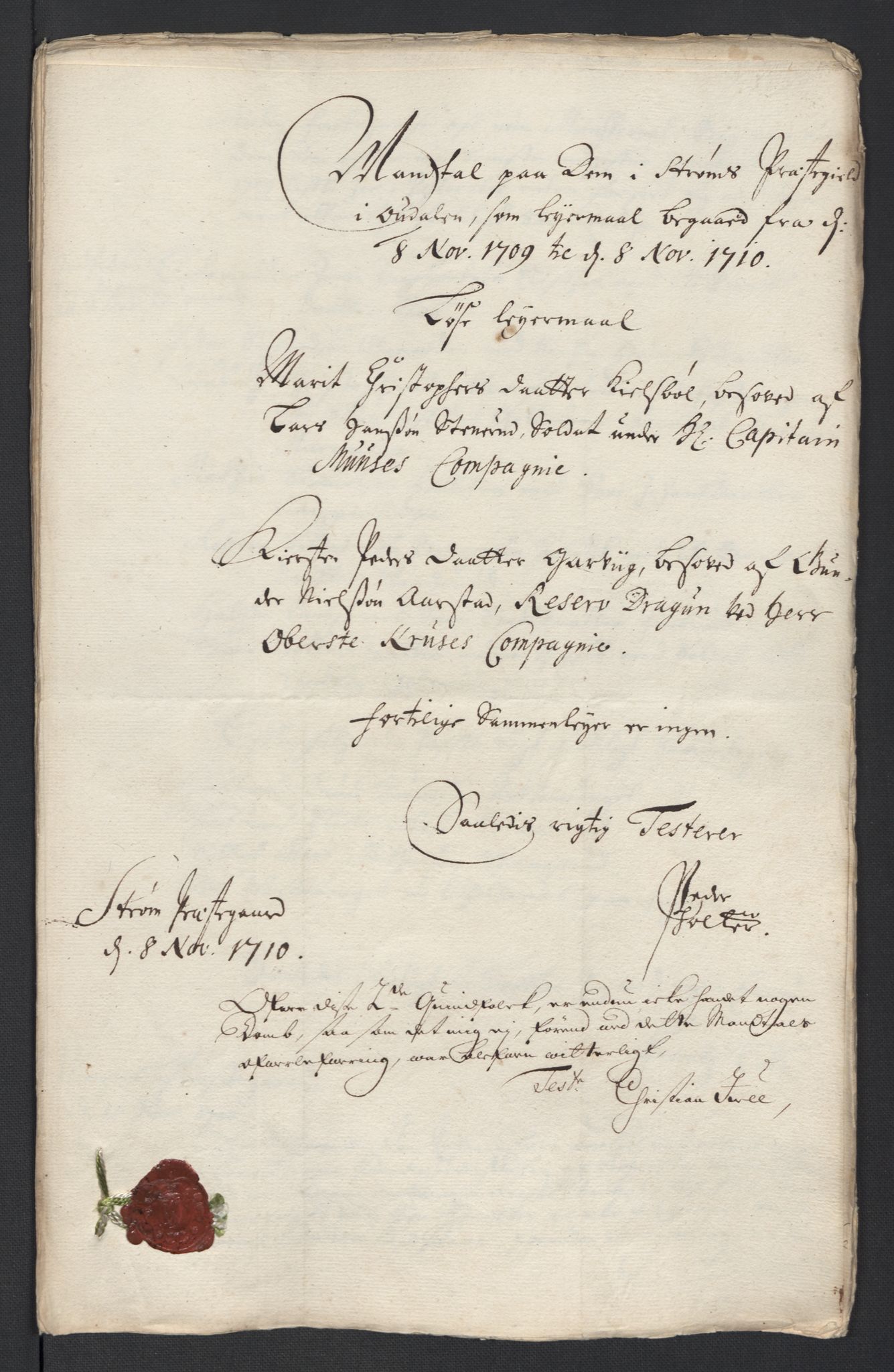 Rentekammeret inntil 1814, Reviderte regnskaper, Fogderegnskap, AV/RA-EA-4092/R13/L0847: Fogderegnskap Solør, Odal og Østerdal, 1710, p. 118