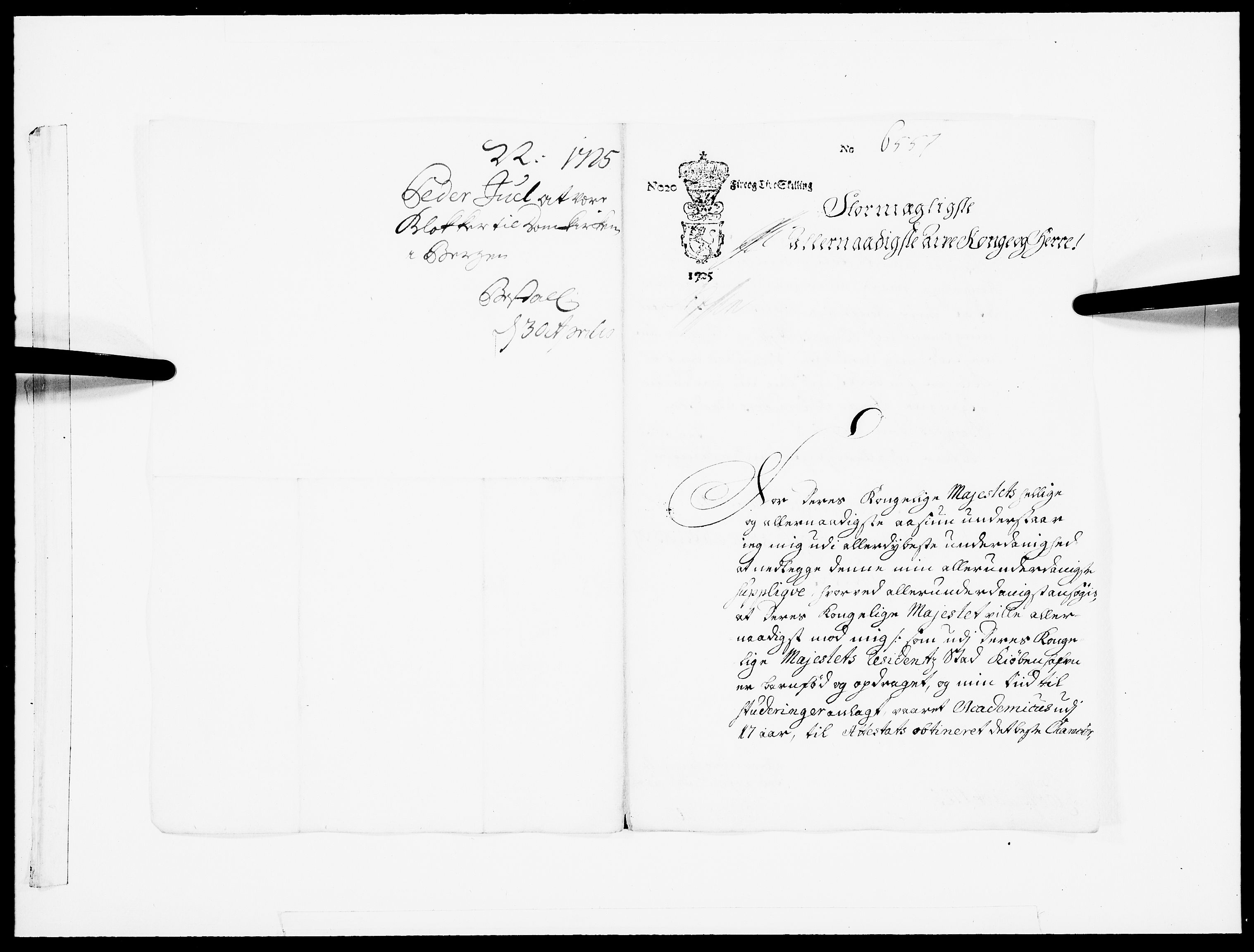 Danske Kanselli 1572-1799, AV/RA-EA-3023/F/Fc/Fcc/Fcca/L0096: Norske innlegg 1572-1799, 1725, p. 348