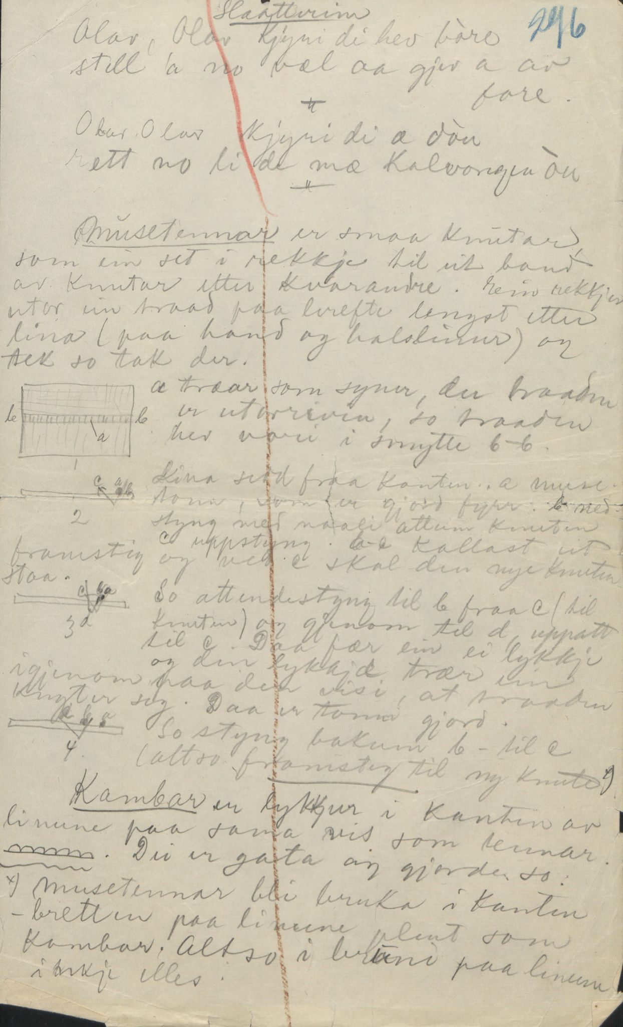 Rikard Berge, TEMU/TGM-A-1003/F/L0004/0049: 101-159 / 152 Om bygdefolk. Stev om jente. Blodstemming, 1904-1906, p. 296