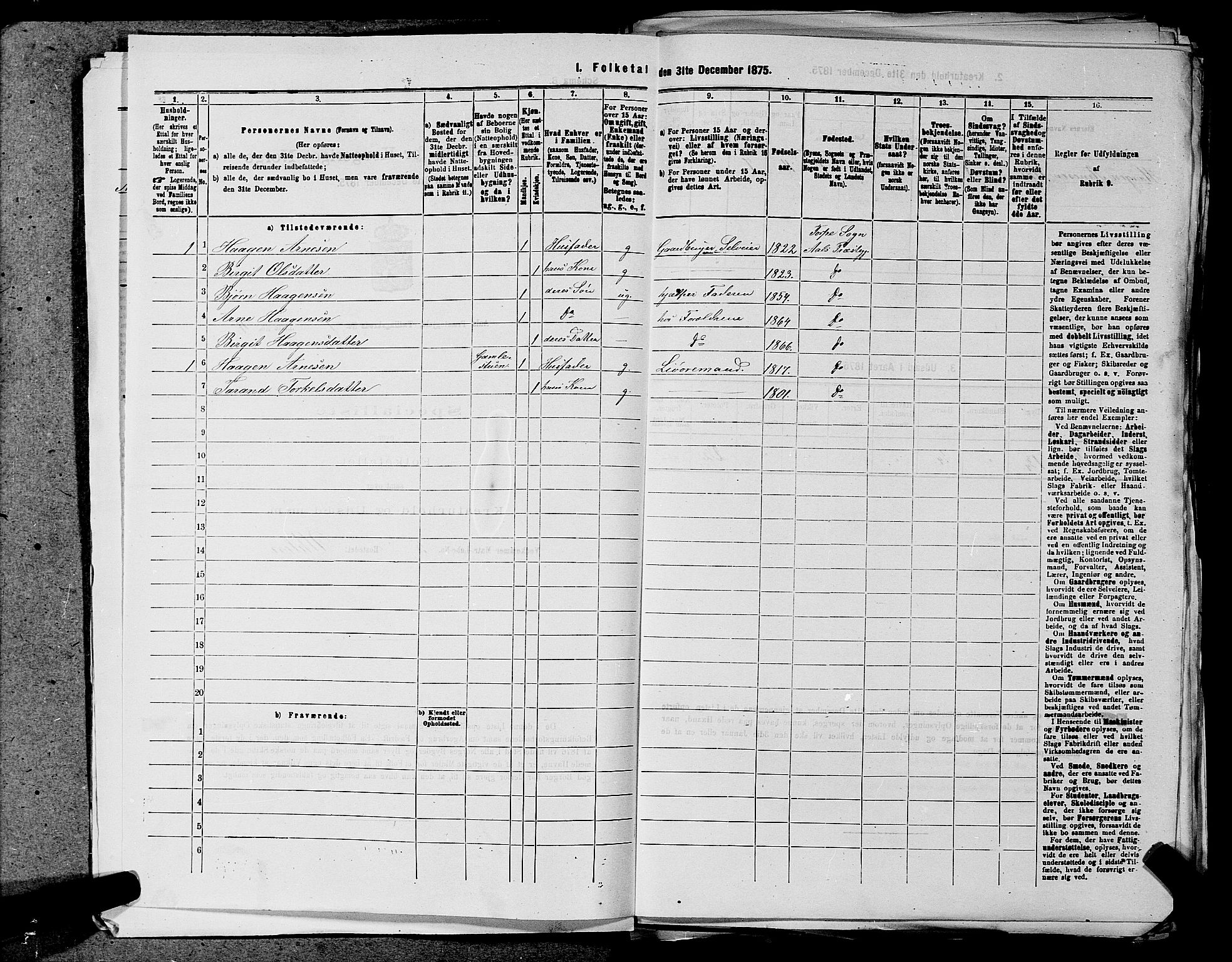 SAKO, 1875 census for 0619P Ål, 1875, p. 27