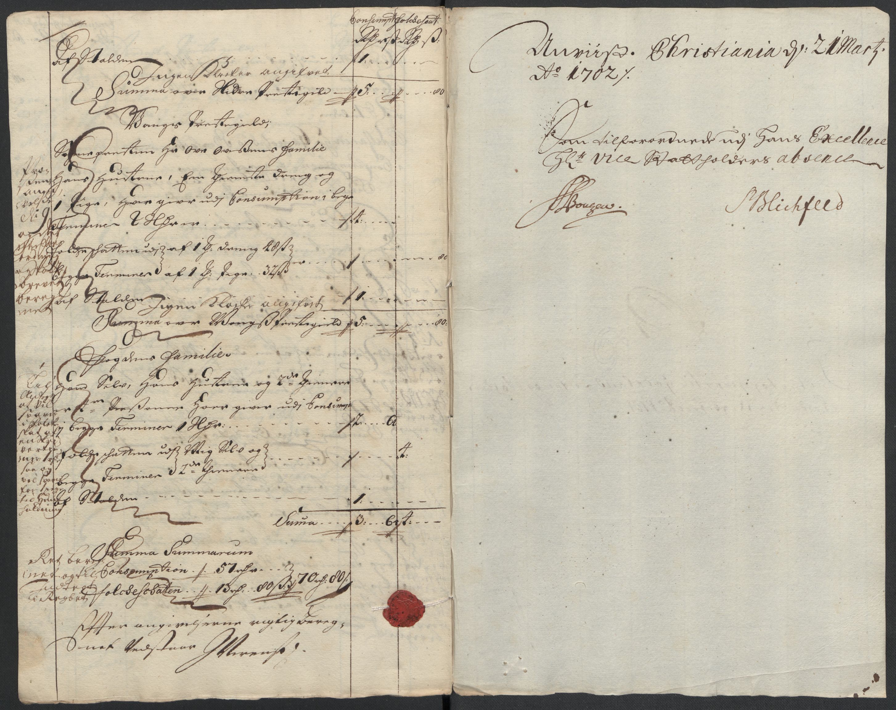 Rentekammeret inntil 1814, Reviderte regnskaper, Fogderegnskap, AV/RA-EA-4092/R18/L1299: Fogderegnskap Hadeland, Toten og Valdres, 1701, p. 327