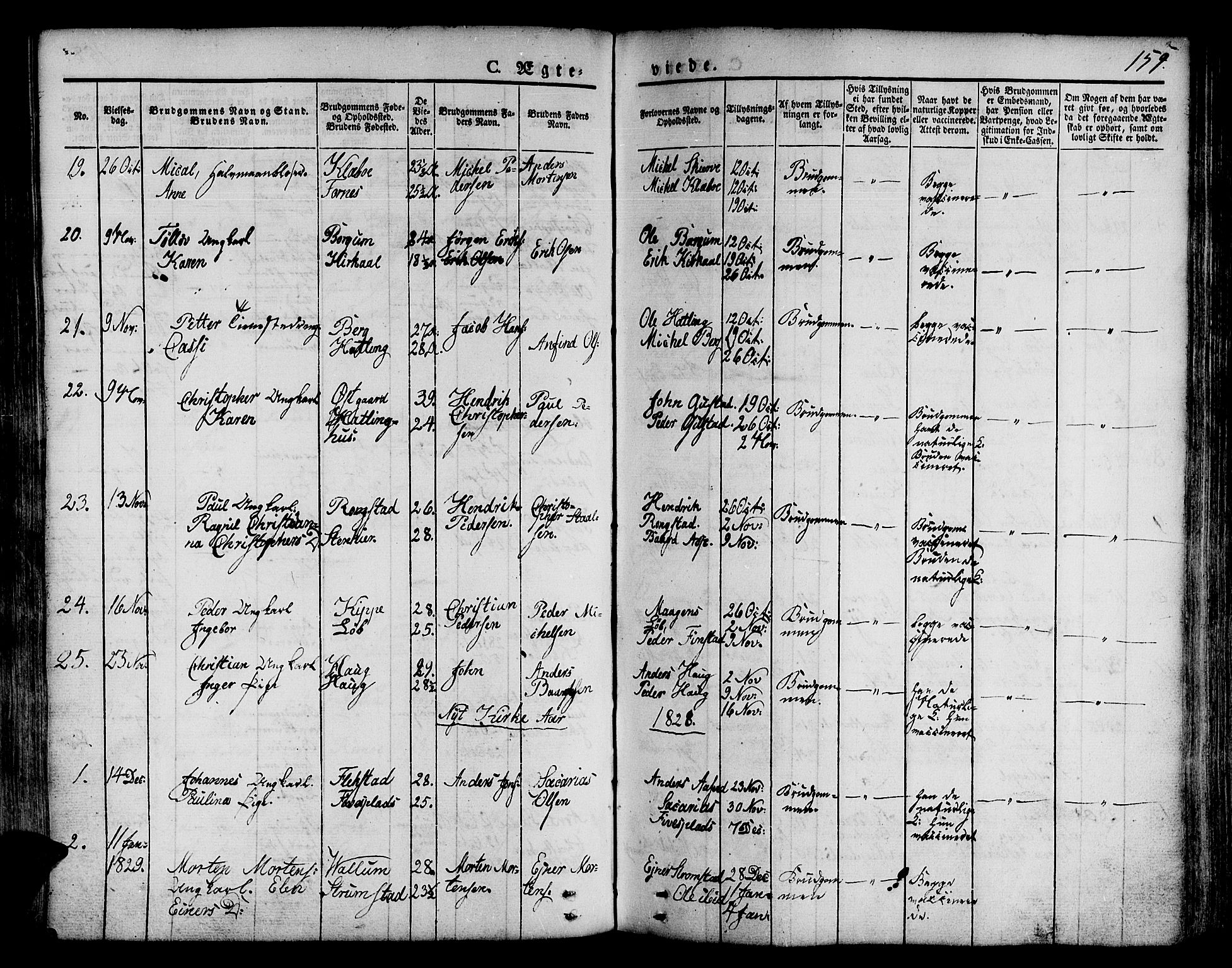 Ministerialprotokoller, klokkerbøker og fødselsregistre - Nord-Trøndelag, SAT/A-1458/746/L0445: Parish register (official) no. 746A04, 1826-1846, p. 159
