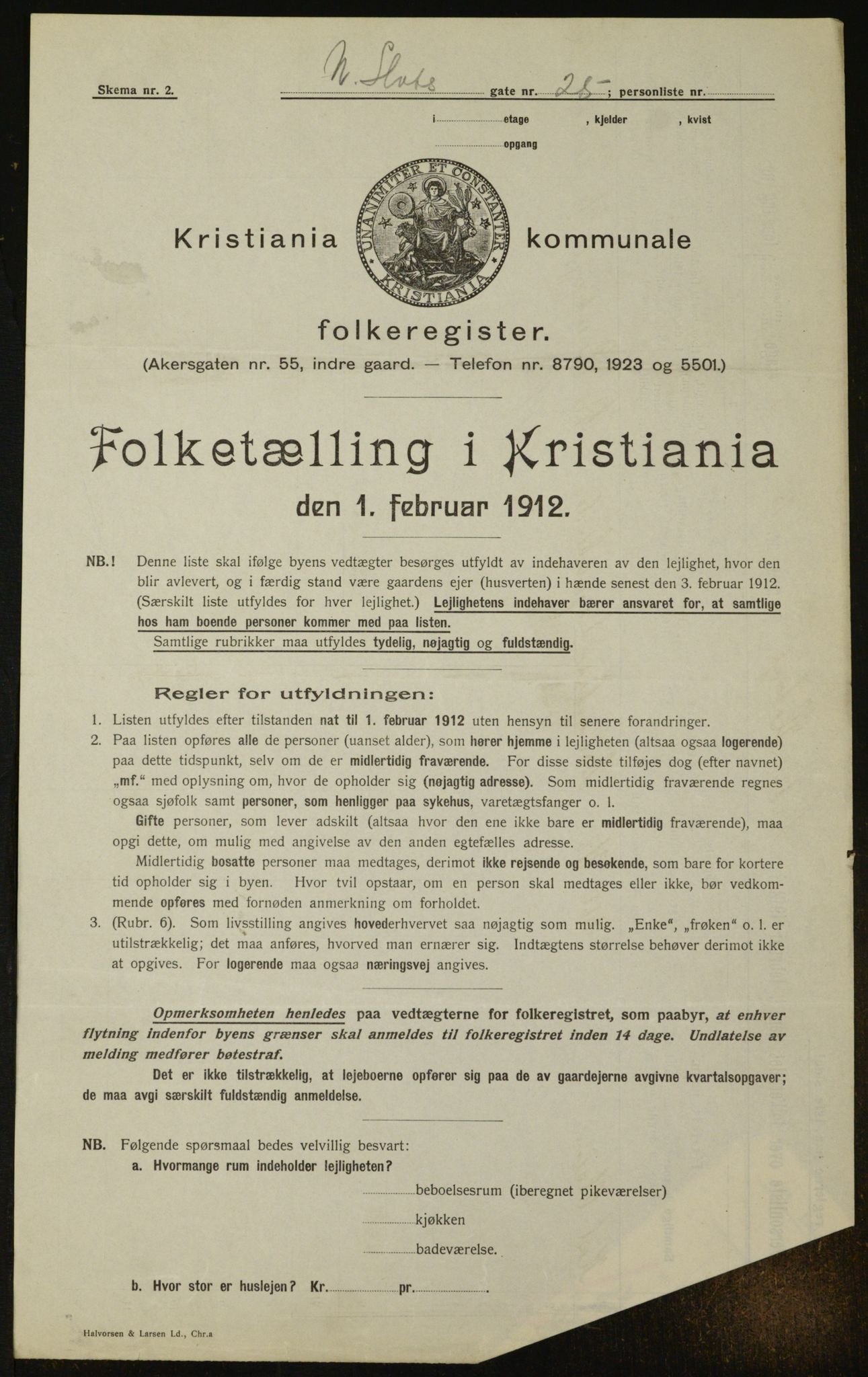 OBA, Municipal Census 1912 for Kristiania, 1912, p. 70098