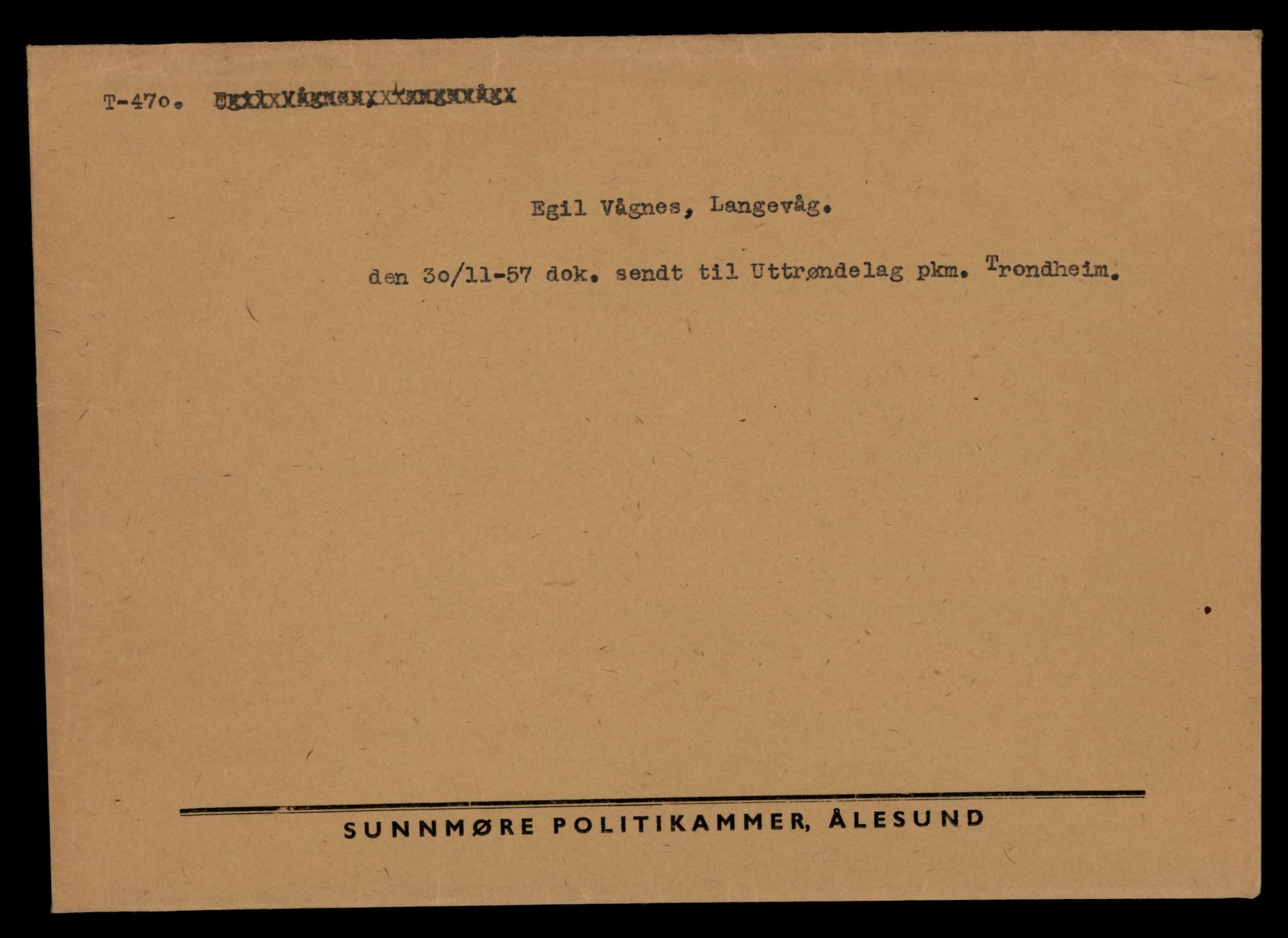 Møre og Romsdal vegkontor - Ålesund trafikkstasjon, SAT/A-4099/F/Fe/L0005: Registreringskort for kjøretøy T 443 - T 546, 1927-1998, p. 2613