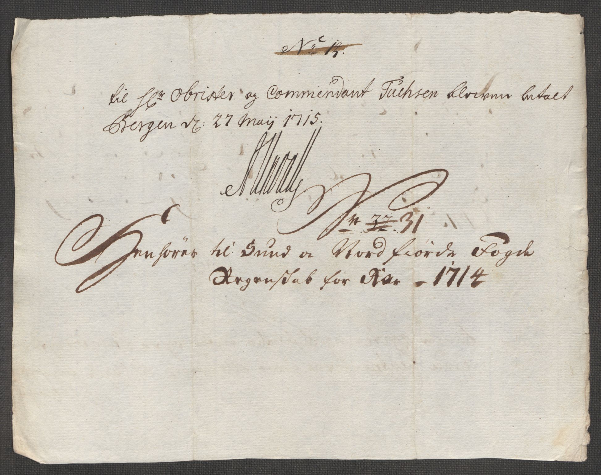 Rentekammeret inntil 1814, Reviderte regnskaper, Fogderegnskap, AV/RA-EA-4092/R53/L3438: Fogderegnskap Sunn- og Nordfjord, 1714, p. 332