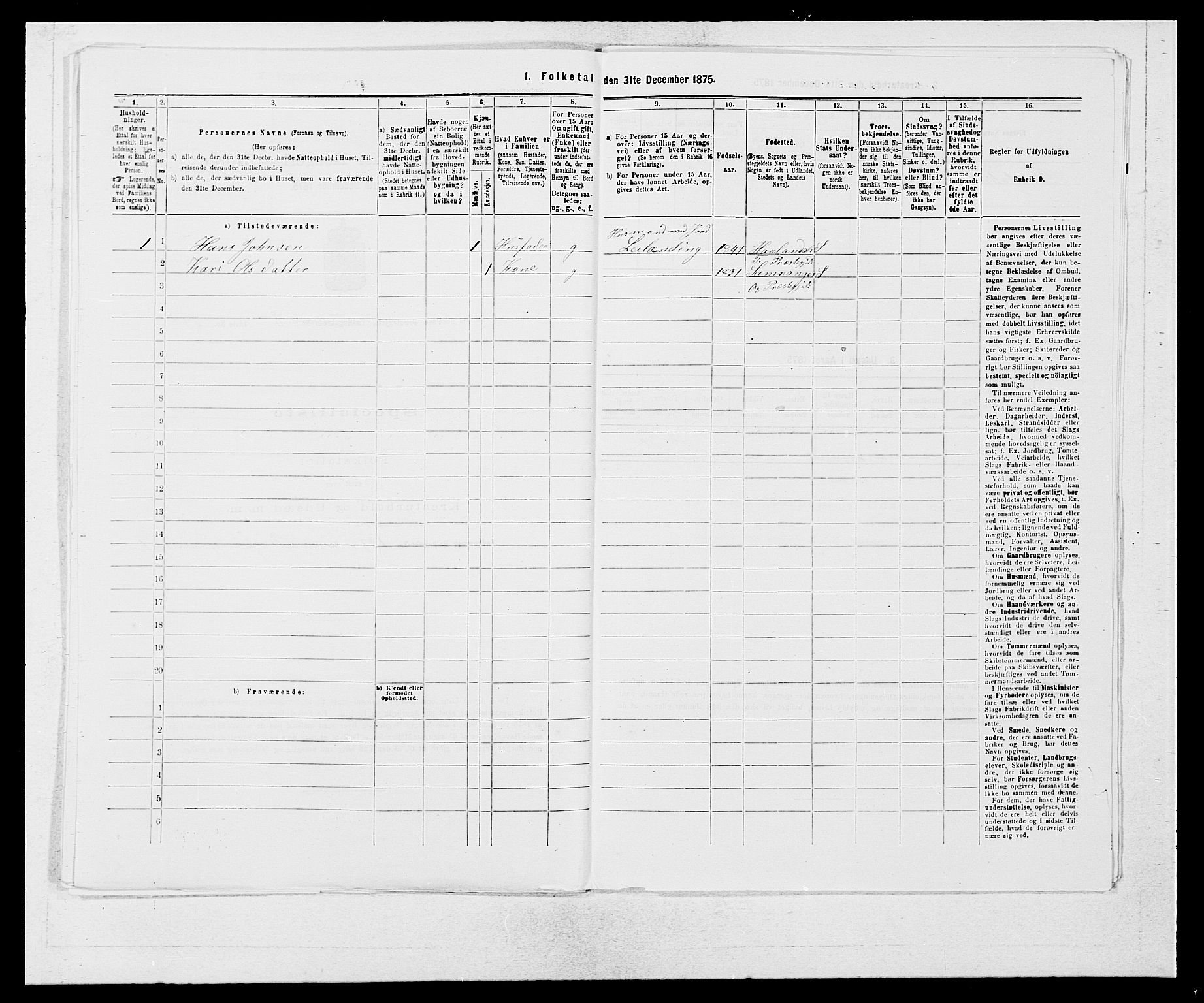 SAB, 1875 census for 1241P Fusa, 1875, p. 575