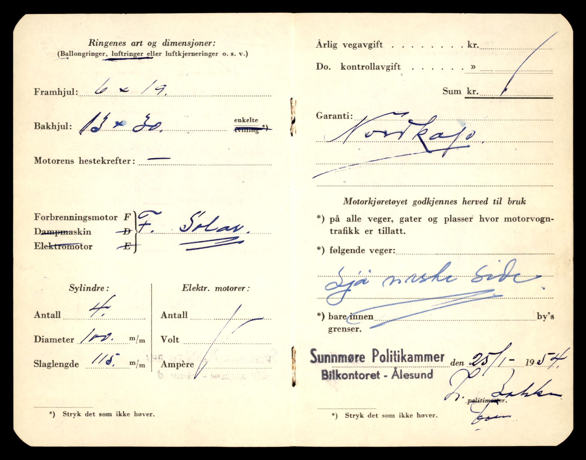 Møre og Romsdal vegkontor - Ålesund trafikkstasjon, AV/SAT-A-4099/F/Fe/L0033: Registreringskort for kjøretøy T 12151 - T 12474, 1927-1998, p. 3302