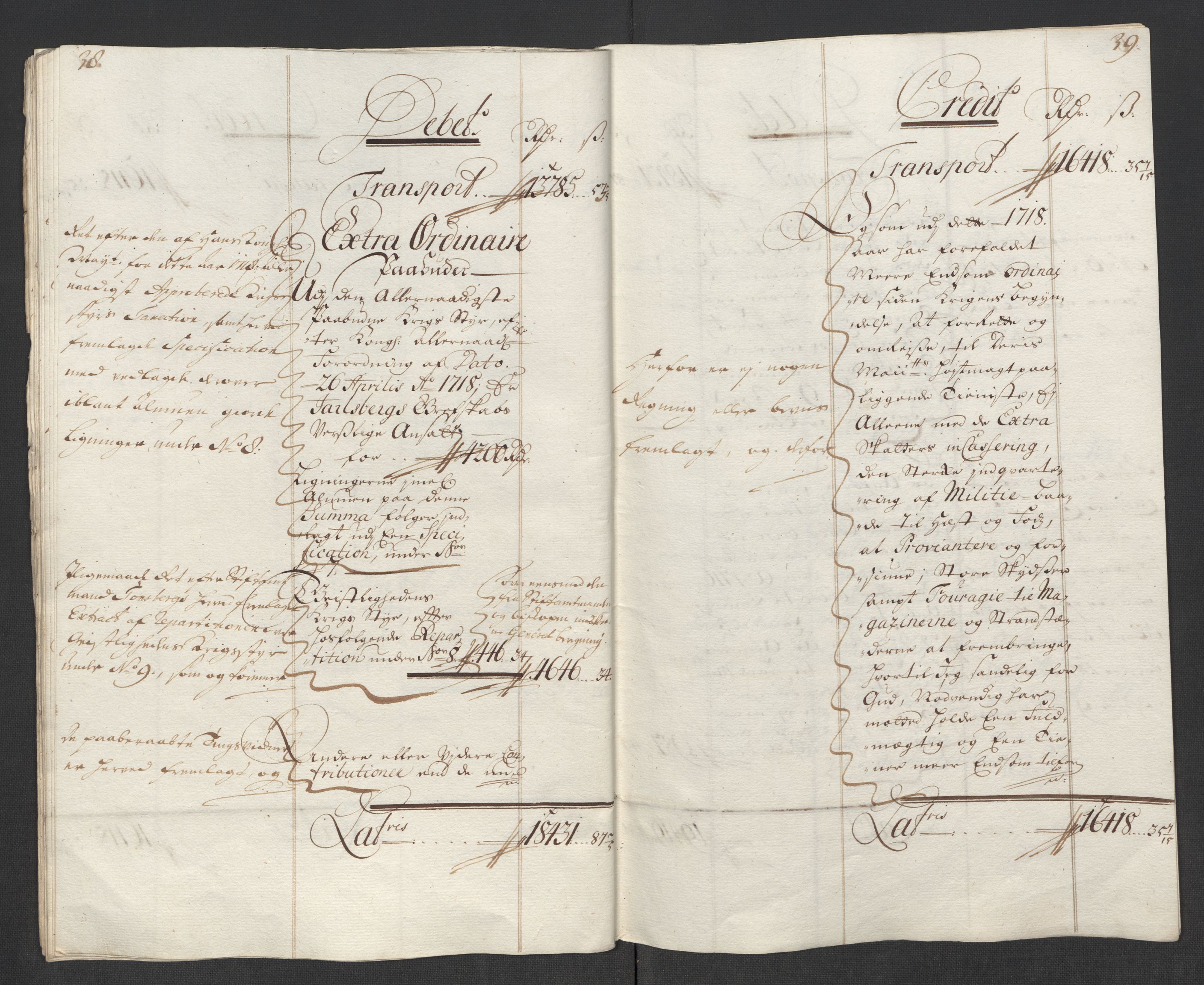 Rentekammeret inntil 1814, Reviderte regnskaper, Fogderegnskap, RA/EA-4092/R32/L1882: Fogderegnskap Jarlsberg grevskap, 1718, p. 22