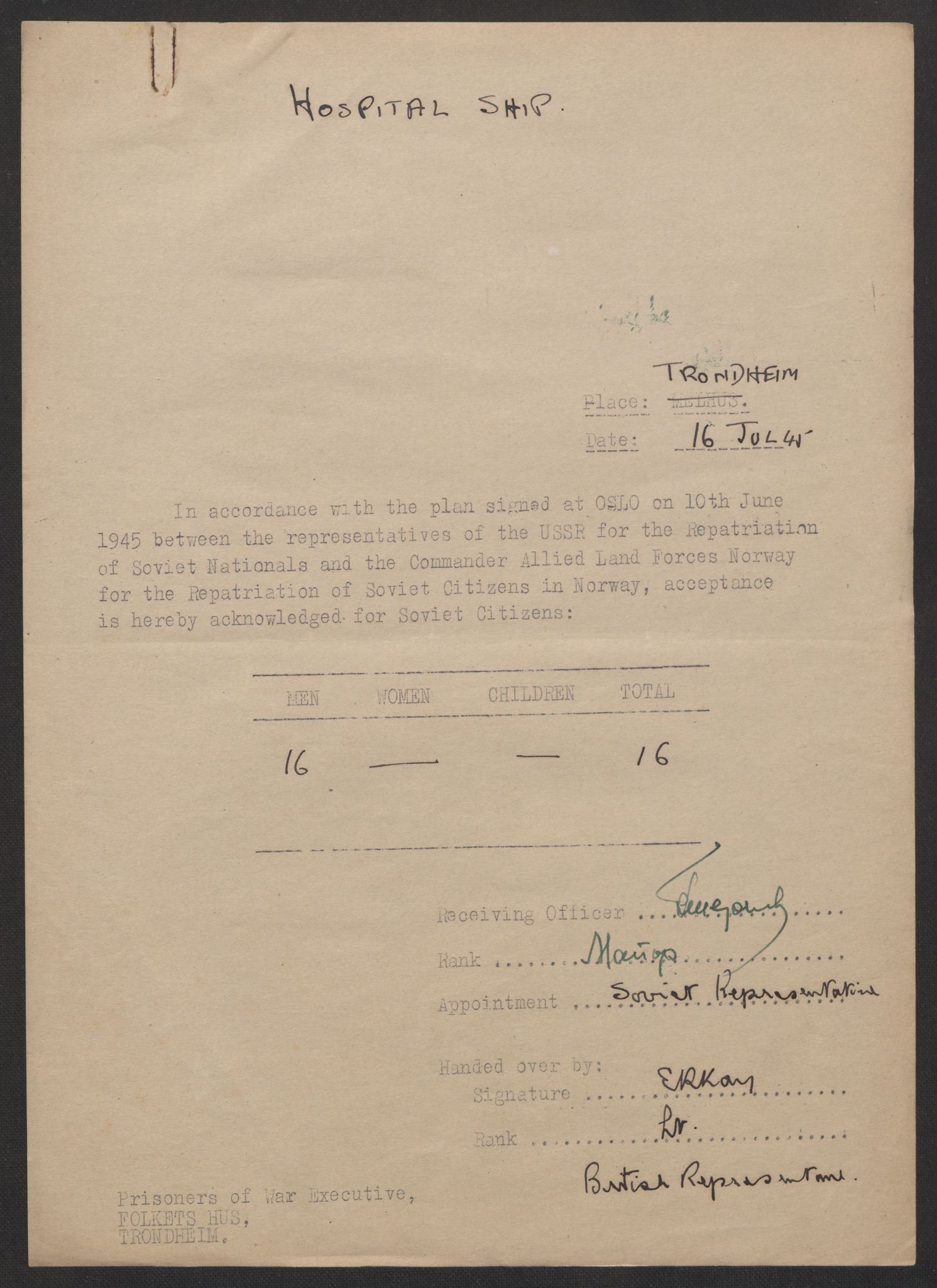 Flyktnings- og fangedirektoratet, Repatrieringskontoret, AV/RA-S-1681/D/Db/L0017: Displaced Persons (DPs) og sivile tyskere, 1945-1948, p. 90