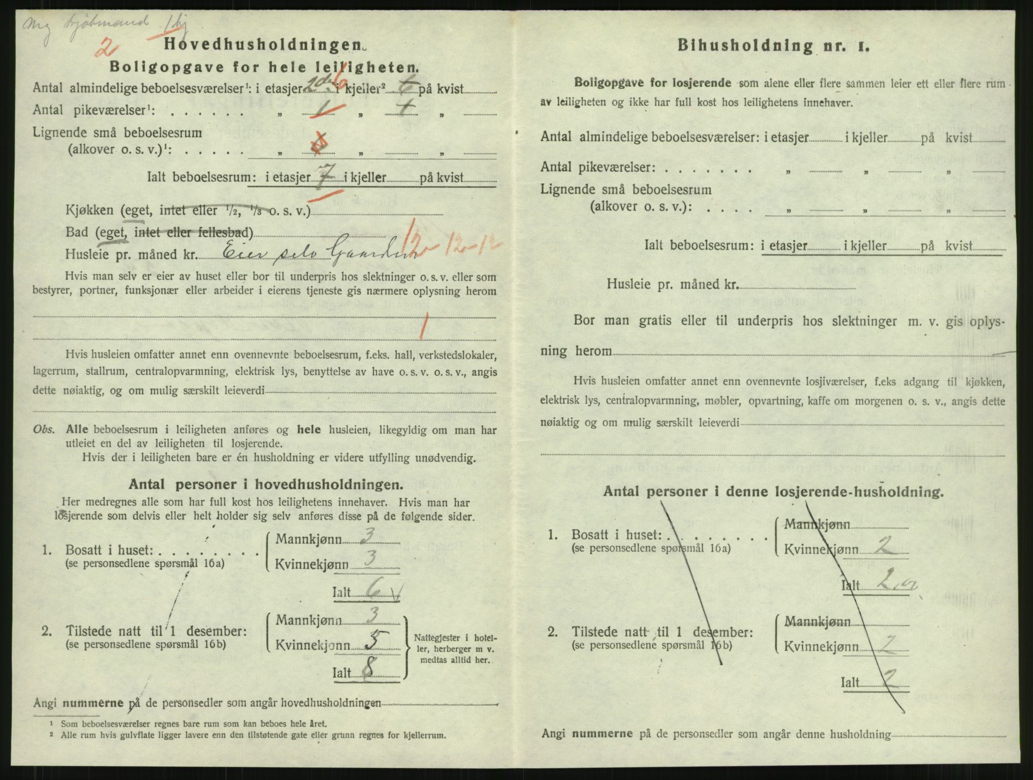 SAT, 1920 census for Namsos, 1920, p. 820