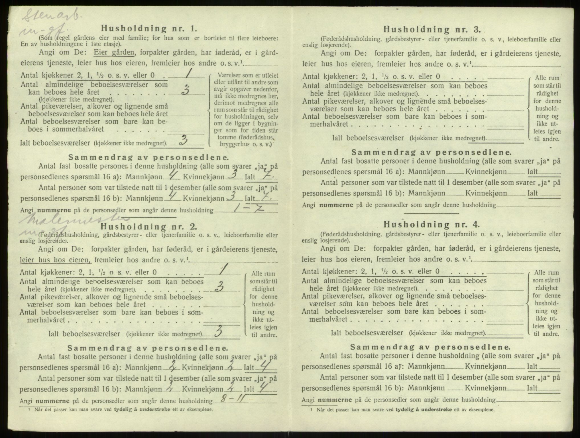 SAB, 1920 census for Sør-Vågsøy, 1920, p. 376