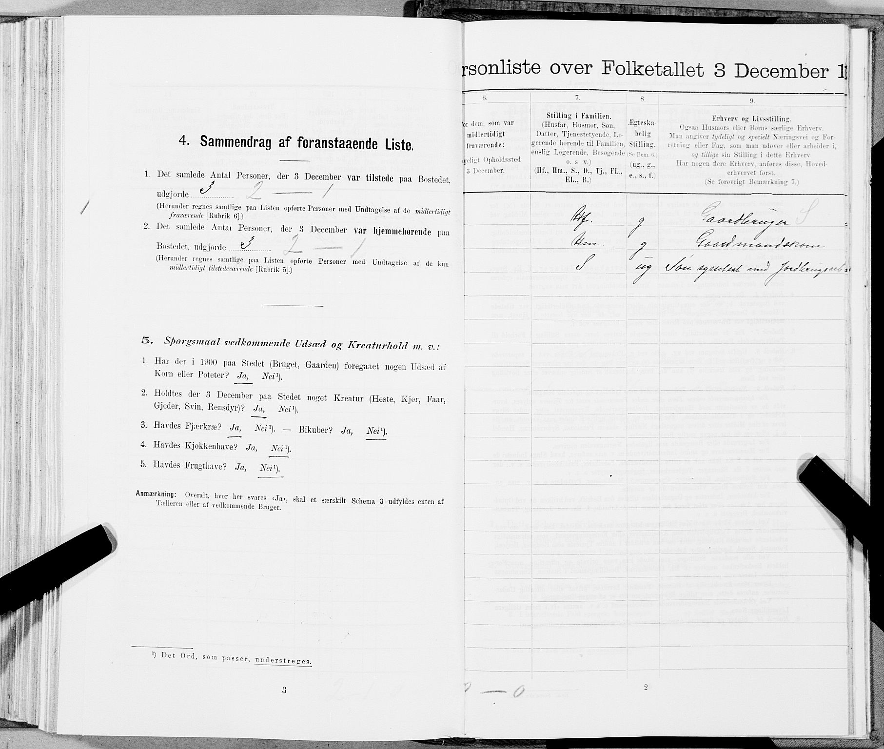 SAT, 1900 census for Flatanger, 1900, p. 755