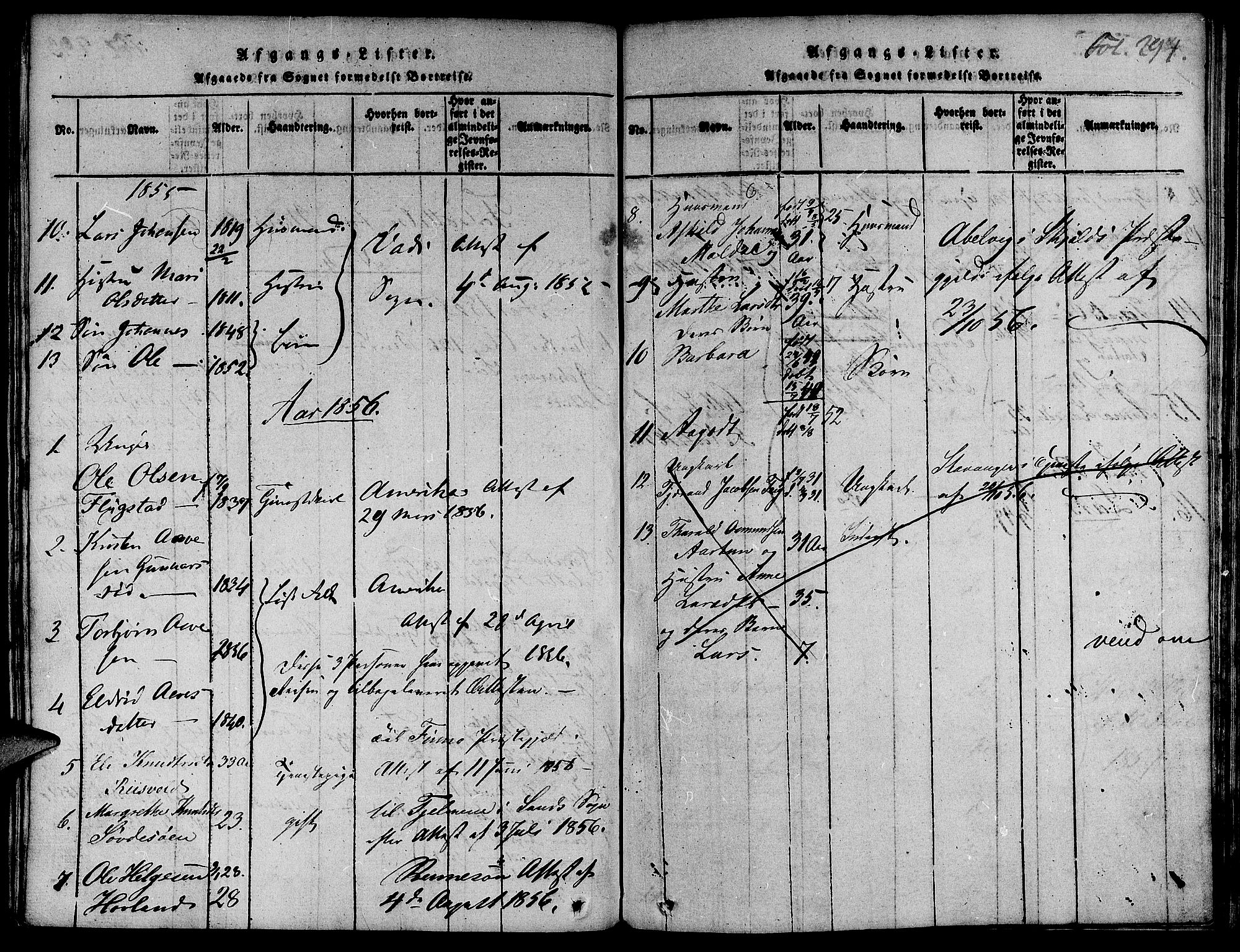 Suldal sokneprestkontor, AV/SAST-A-101845/01/IV/L0007: Parish register (official) no. A 7, 1817-1838, p. 294