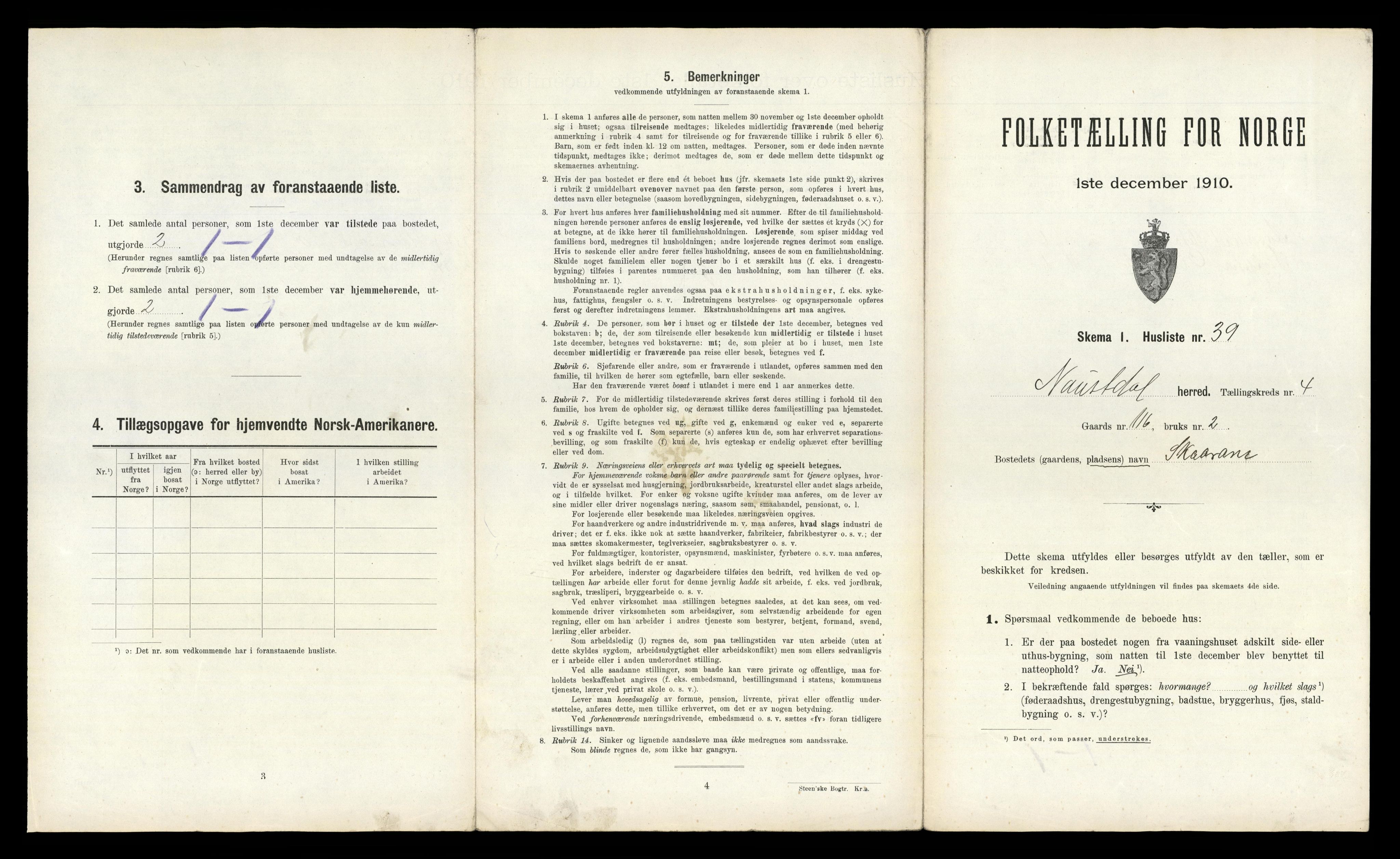 RA, 1910 census for Naustdal, 1910, p. 633