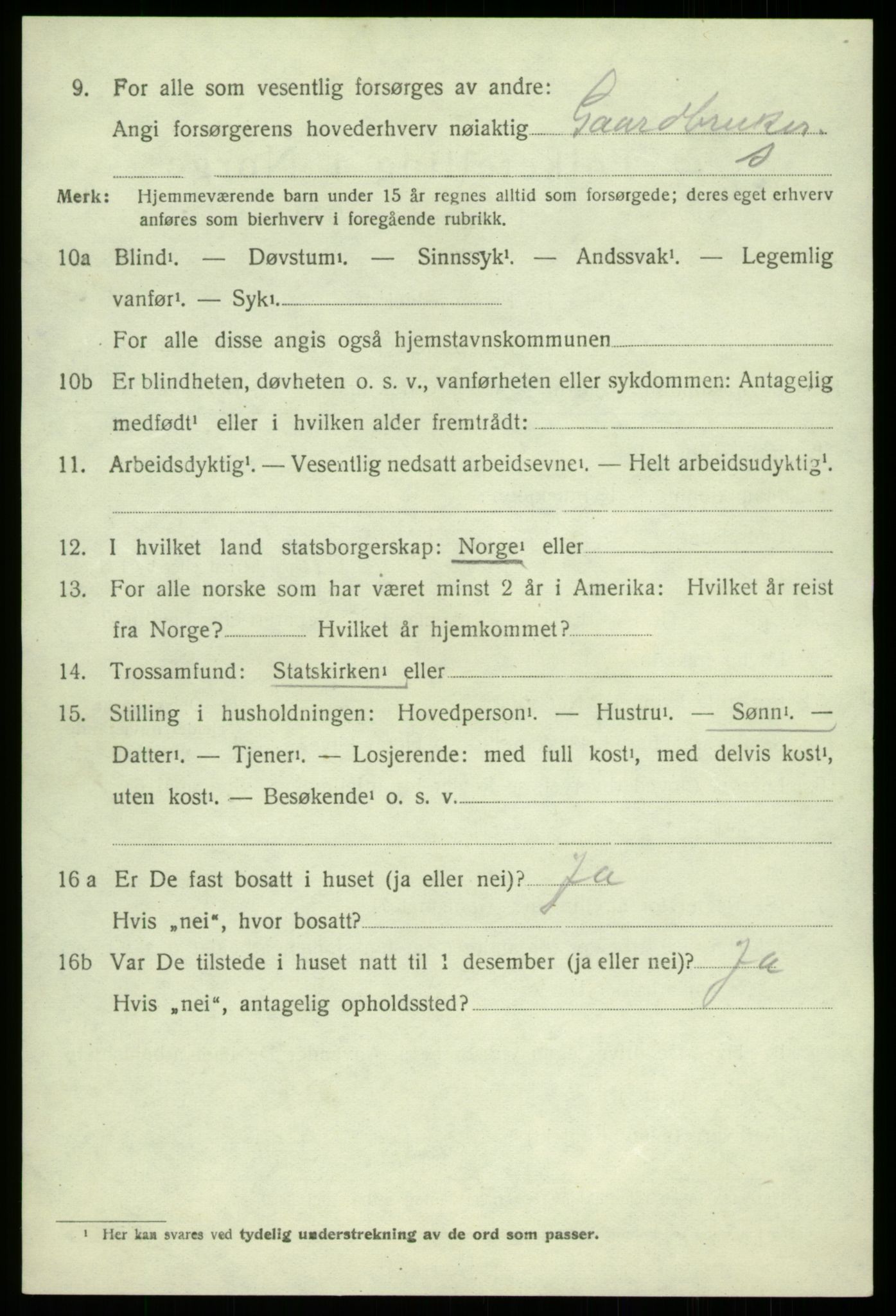 SAB, 1920 census for Hålandsdal, 1920, p. 463