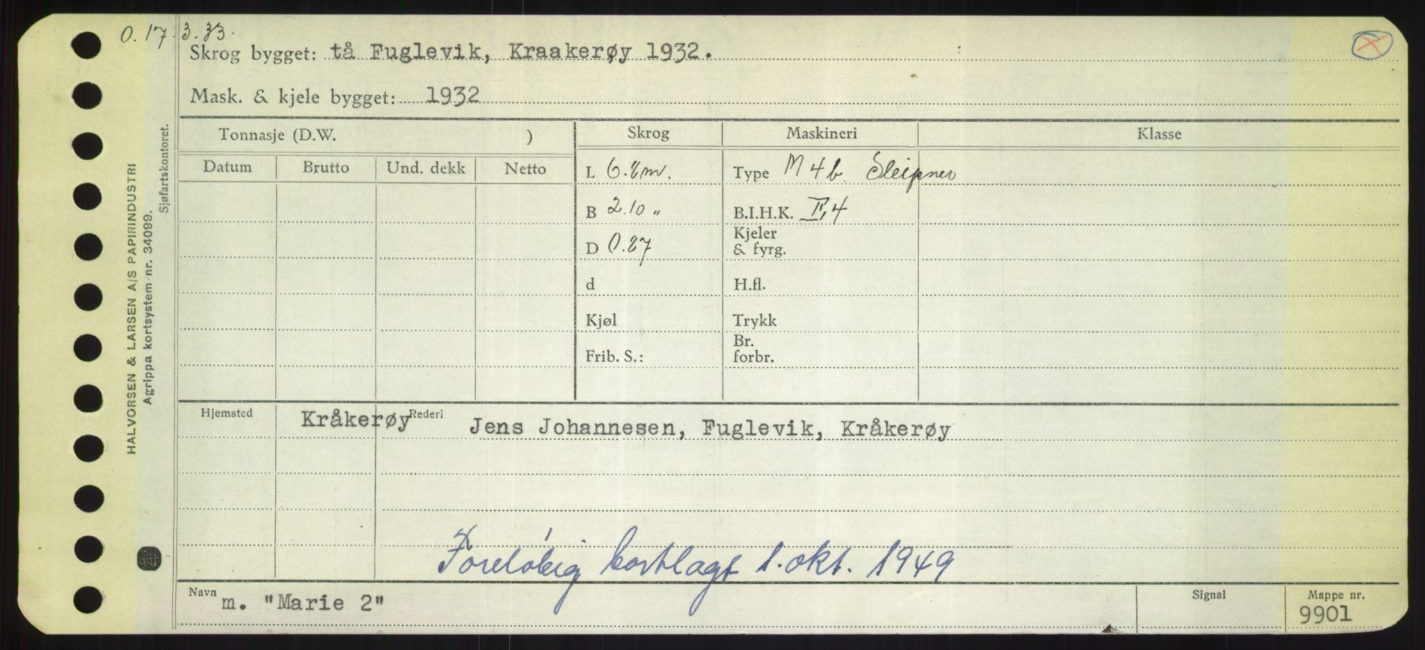 Sjøfartsdirektoratet med forløpere, Skipsmålingen, AV/RA-S-1627/H/Hd/L0024: Fartøy, M-Mim, p. 249