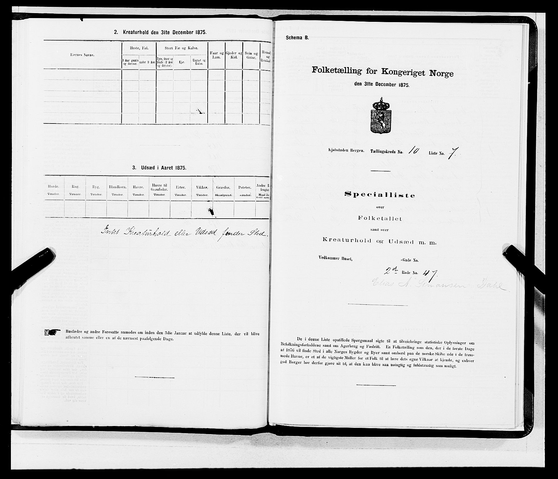 SAB, 1875 census for 1301 Bergen, 1875, p. 476