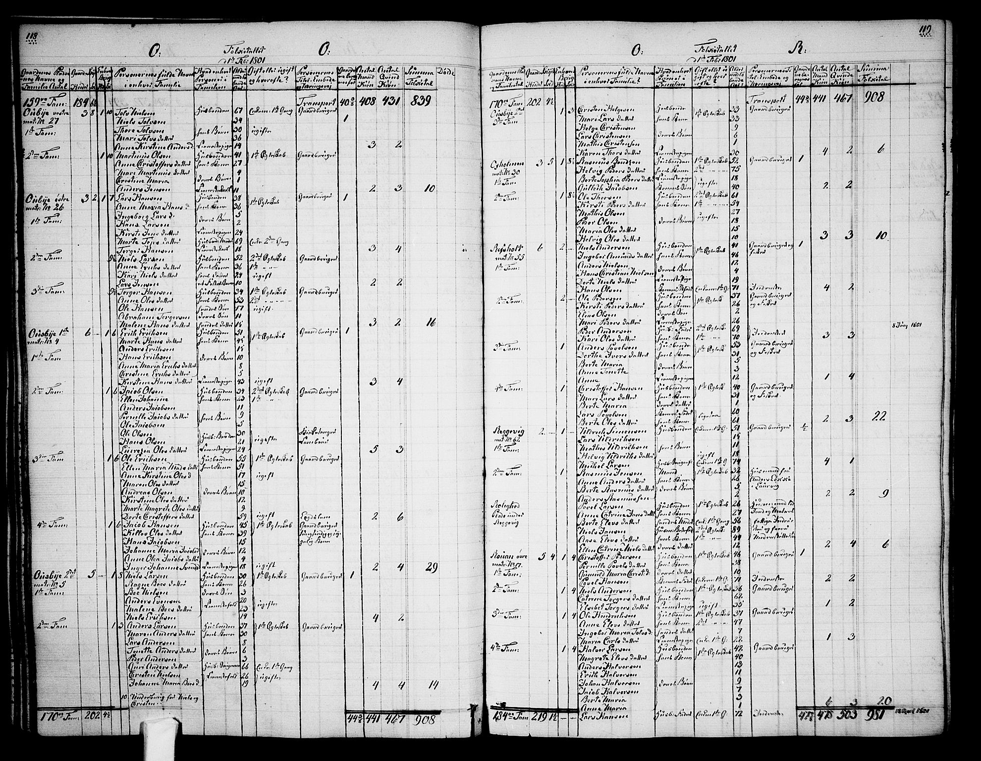 Tjølling sokneprestkontor, AV/SAKO-A-48/A/Aa/L0003: Other parish register no. 1, 1700-1813, p. 118-119