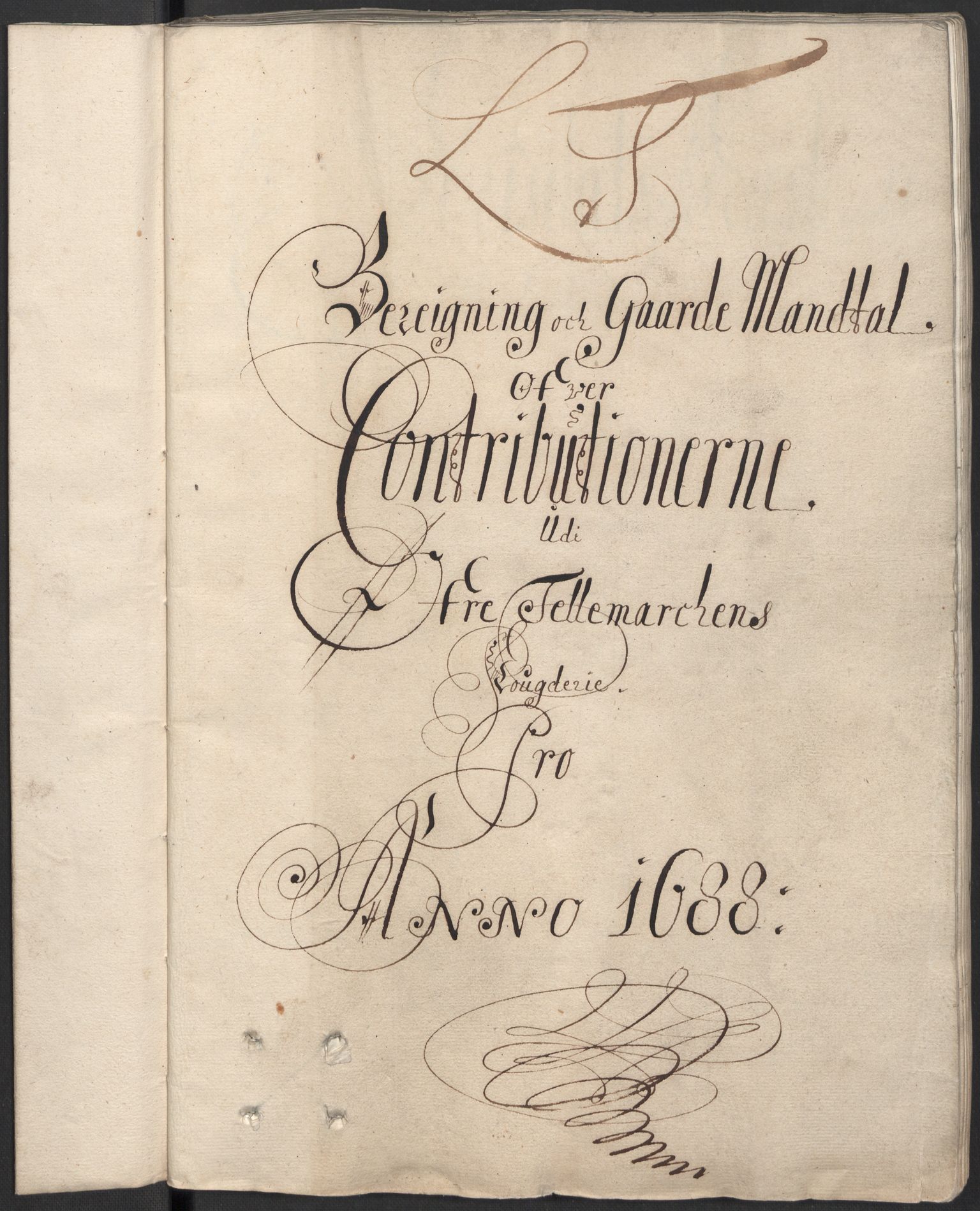 Rentekammeret inntil 1814, Reviderte regnskaper, Fogderegnskap, RA/EA-4092/R35/L2087: Fogderegnskap Øvre og Nedre Telemark, 1687-1689, p. 30