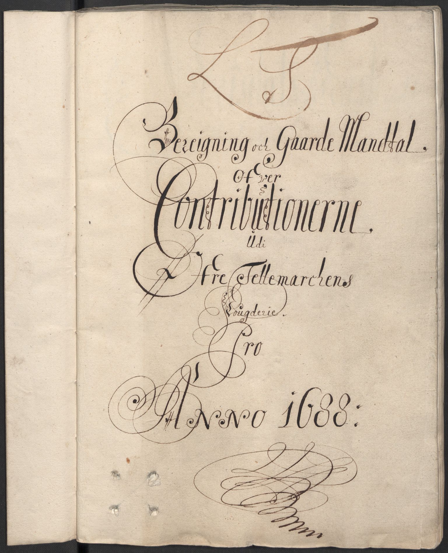 Rentekammeret inntil 1814, Reviderte regnskaper, Fogderegnskap, AV/RA-EA-4092/R35/L2087: Fogderegnskap Øvre og Nedre Telemark, 1687-1689, p. 30