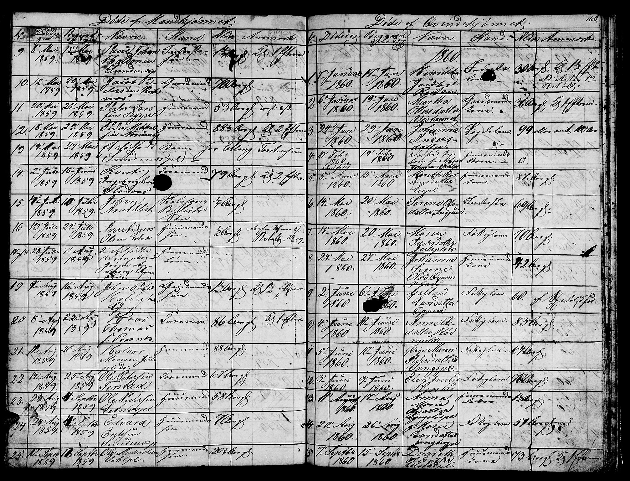 Ministerialprotokoller, klokkerbøker og fødselsregistre - Nord-Trøndelag, SAT/A-1458/730/L0299: Parish register (copy) no. 730C02, 1849-1871, p. 160