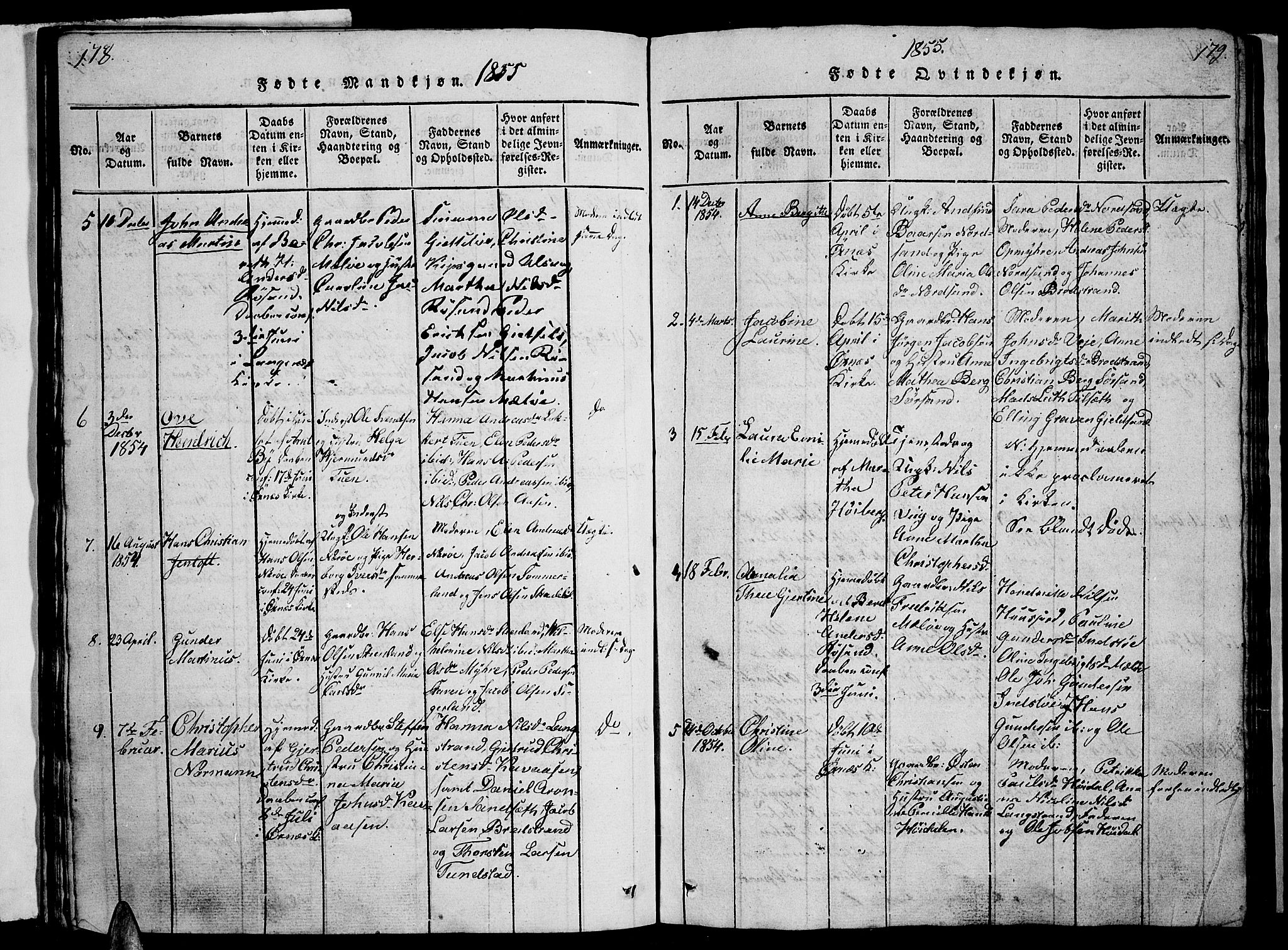 Ministerialprotokoller, klokkerbøker og fødselsregistre - Nordland, AV/SAT-A-1459/893/L1346: Parish register (copy) no. 893C01, 1820-1858, p. 178-179