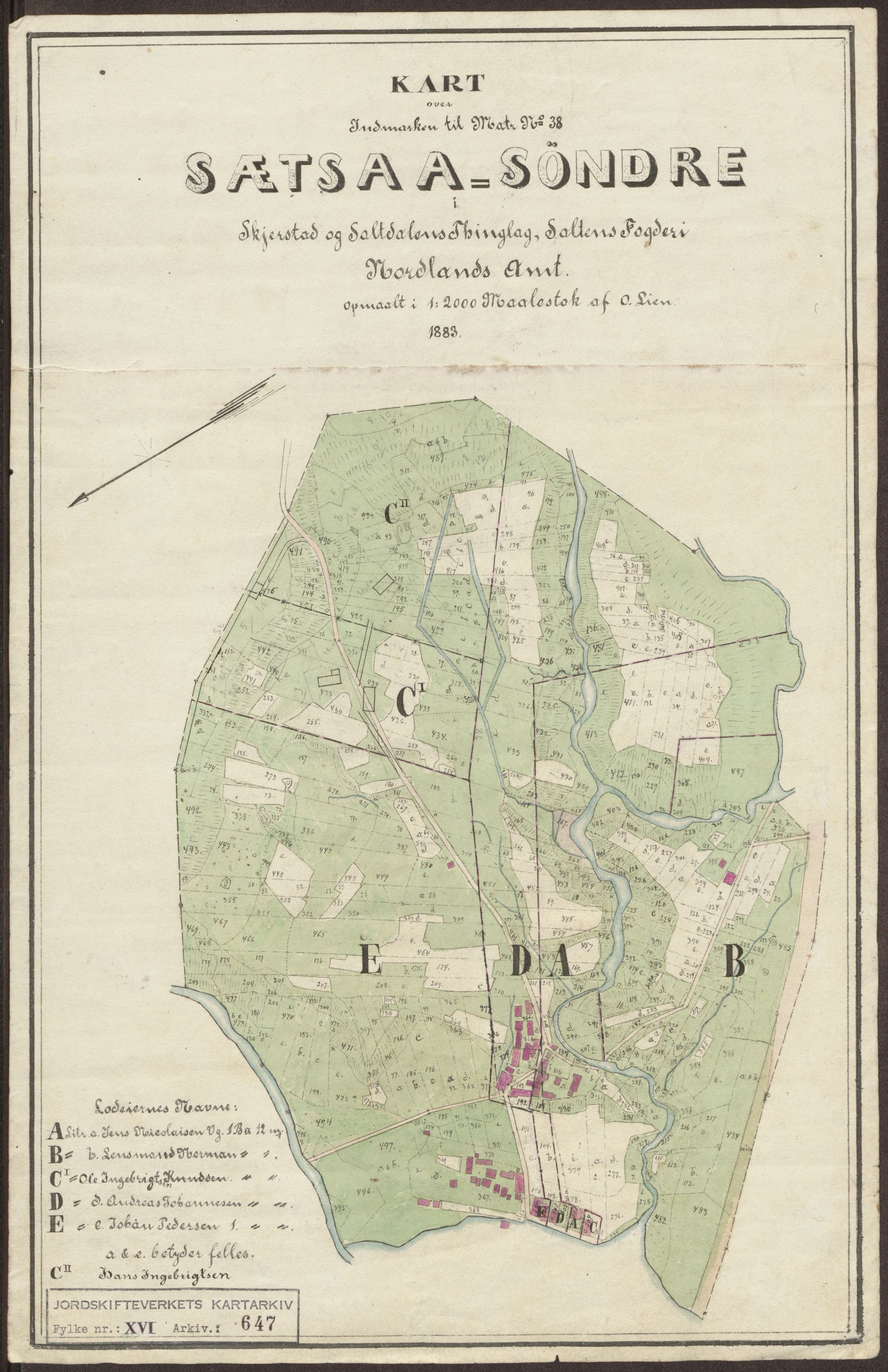 Jordskifteverkets kartarkiv, AV/RA-S-3929/T, 1859-1988, p. 778