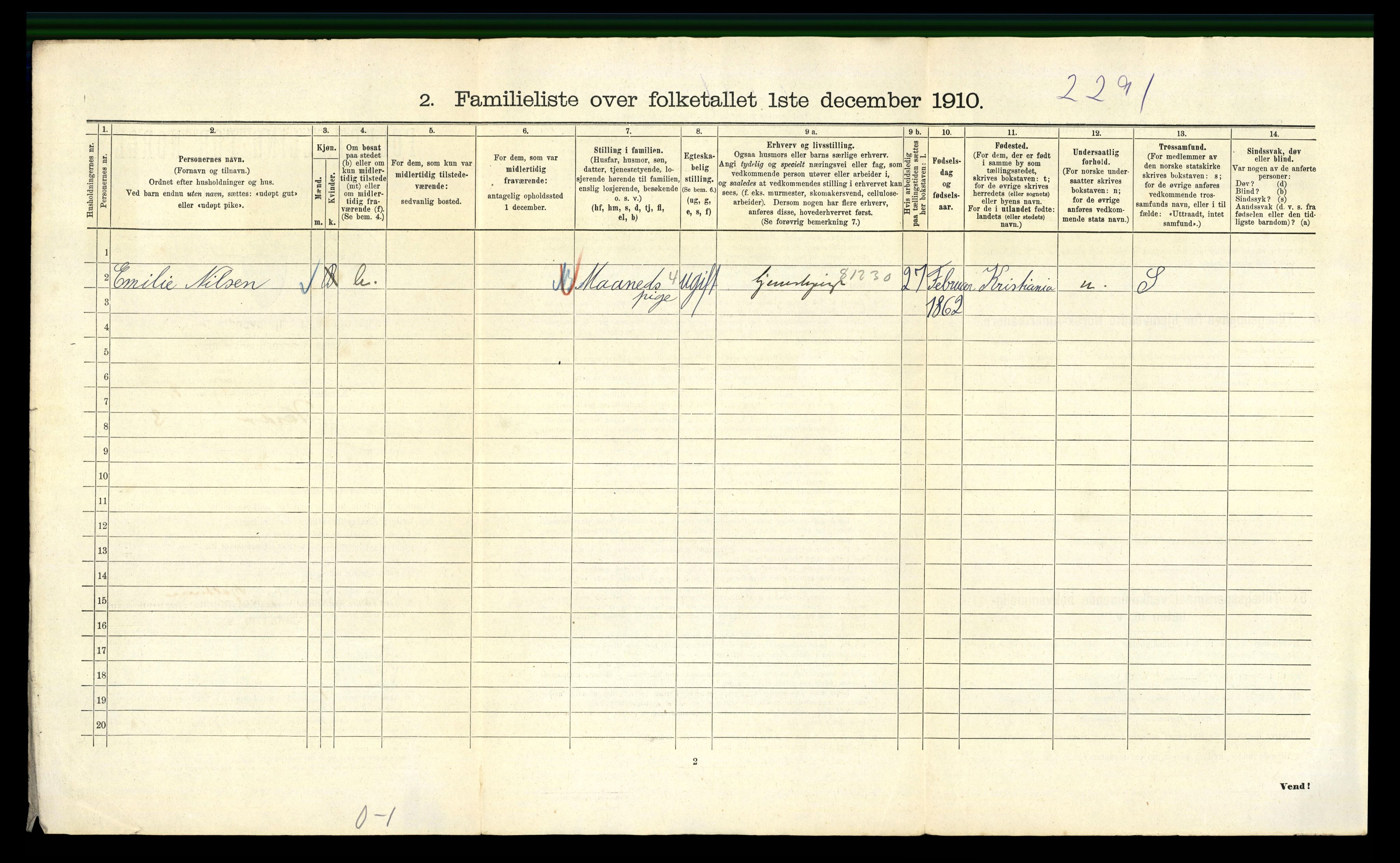 RA, 1910 census for Kristiania, 1910, p. 117498