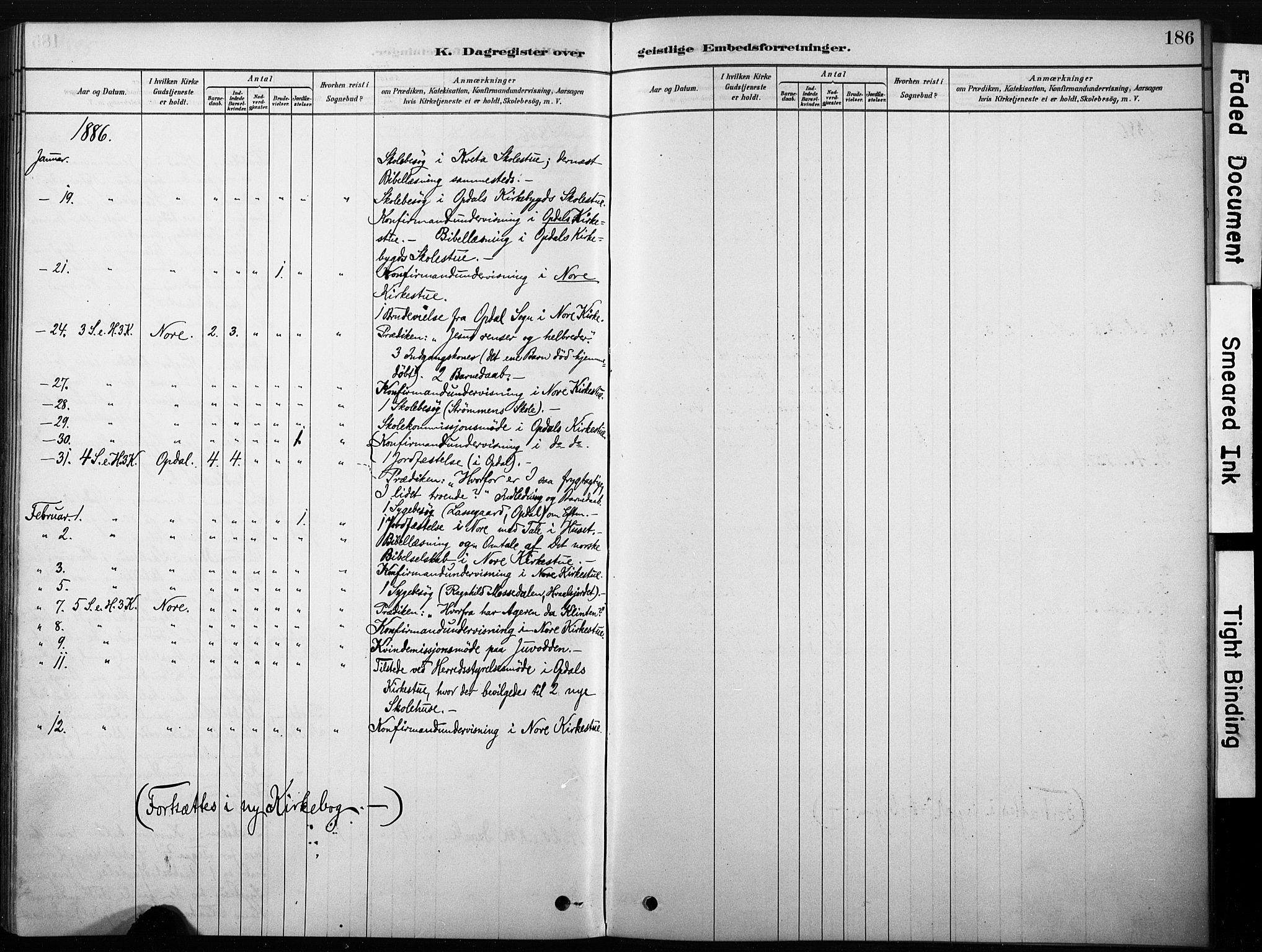 Nore kirkebøker, AV/SAKO-A-238/F/Fb/L0001: Parish register (official) no. II 1, 1878-1886, p. 186