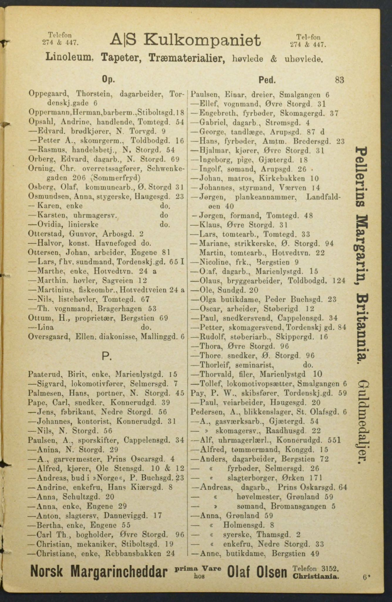 Drammen adressebok, DRMK/-, 1904-1905, p. 83