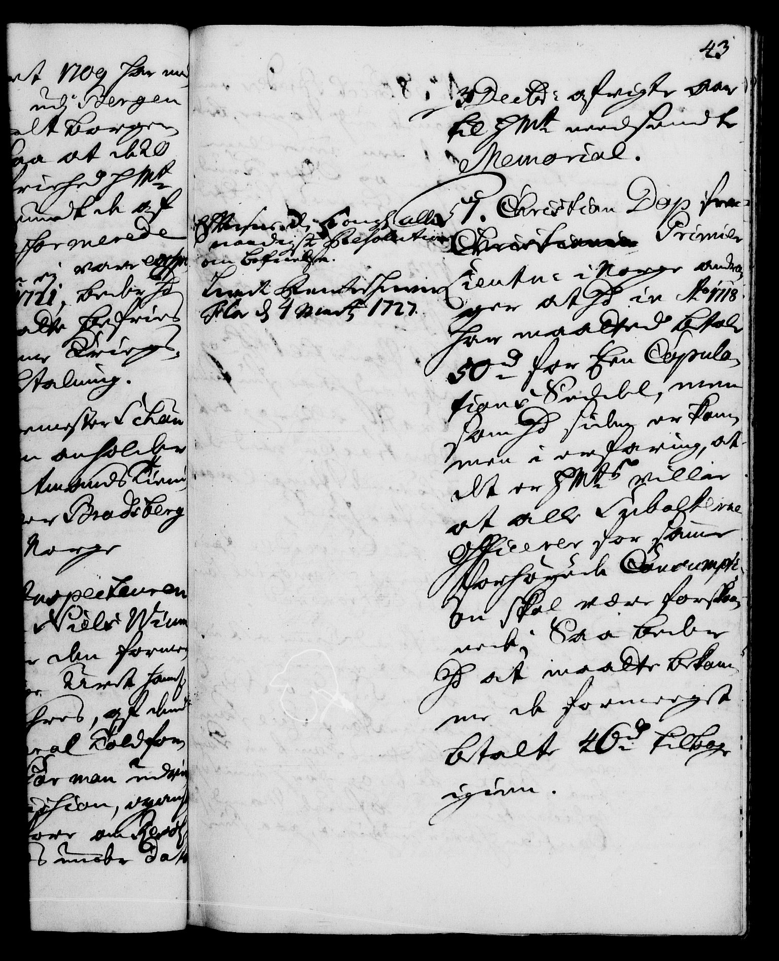 Rentekammeret, Kammerkanselliet, RA/EA-3111/G/Gh/Gha/L0009: Norsk ekstraktmemorialprotokoll (merket RK 53.54), 1726-1728, p. 43