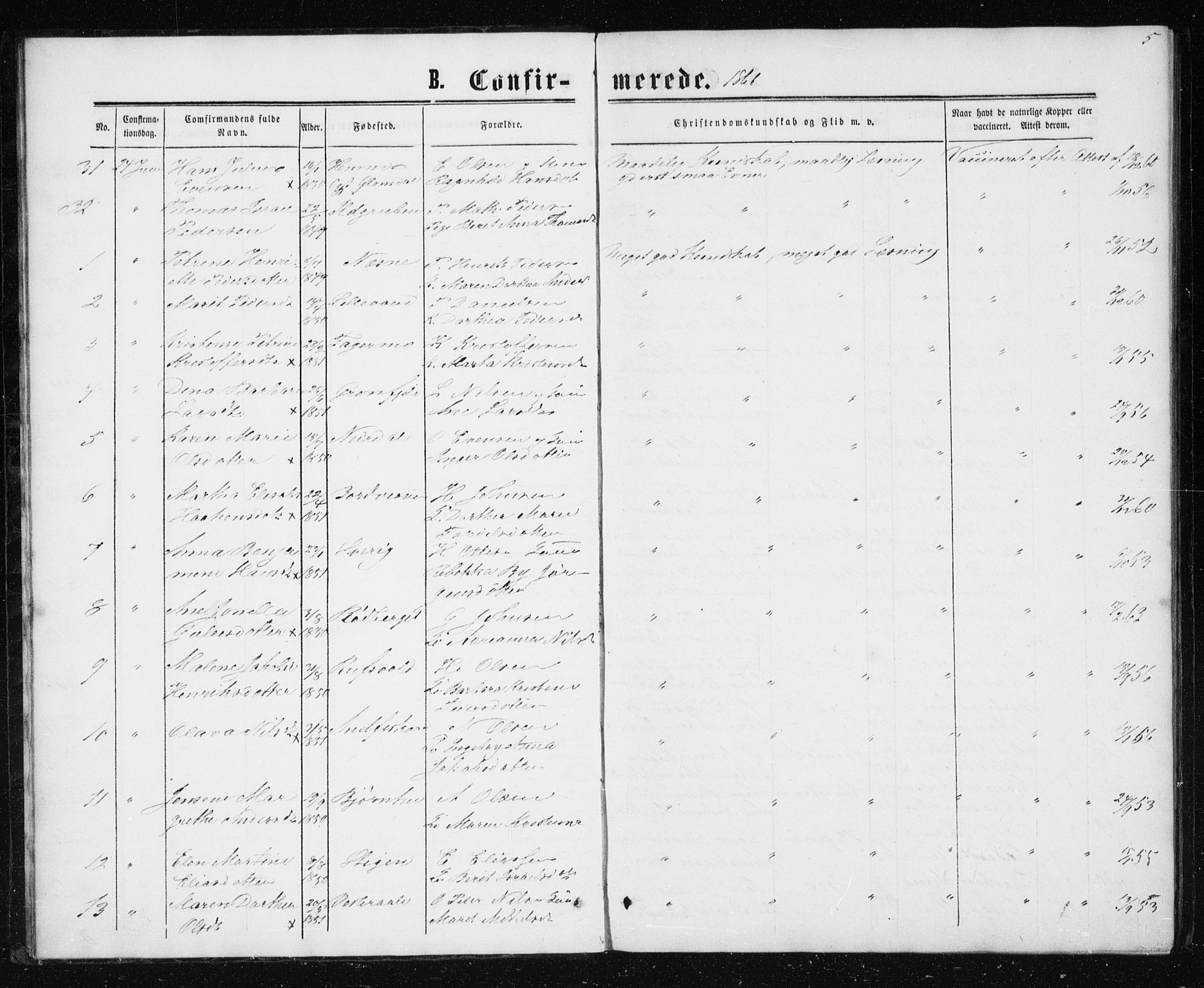 Ministerialprotokoller, klokkerbøker og fødselsregistre - Nordland, AV/SAT-A-1459/827/L0416: Parish register (copy) no. 827C05, 1865-1886, p. 5