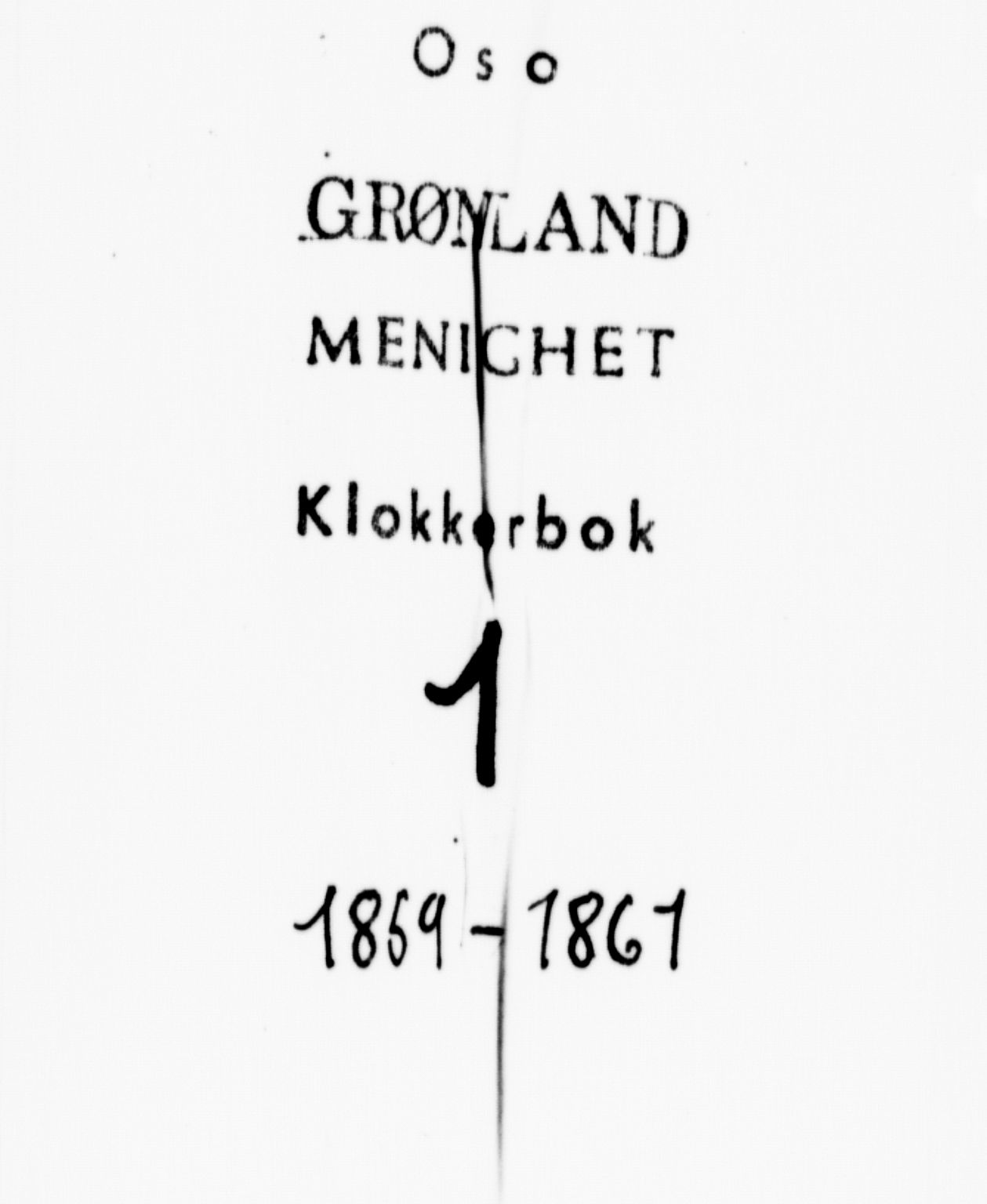 Grønland prestekontor Kirkebøker, SAO/A-10848/G/Ga/L0001: Parish register (copy) no. 1, 1859-1861