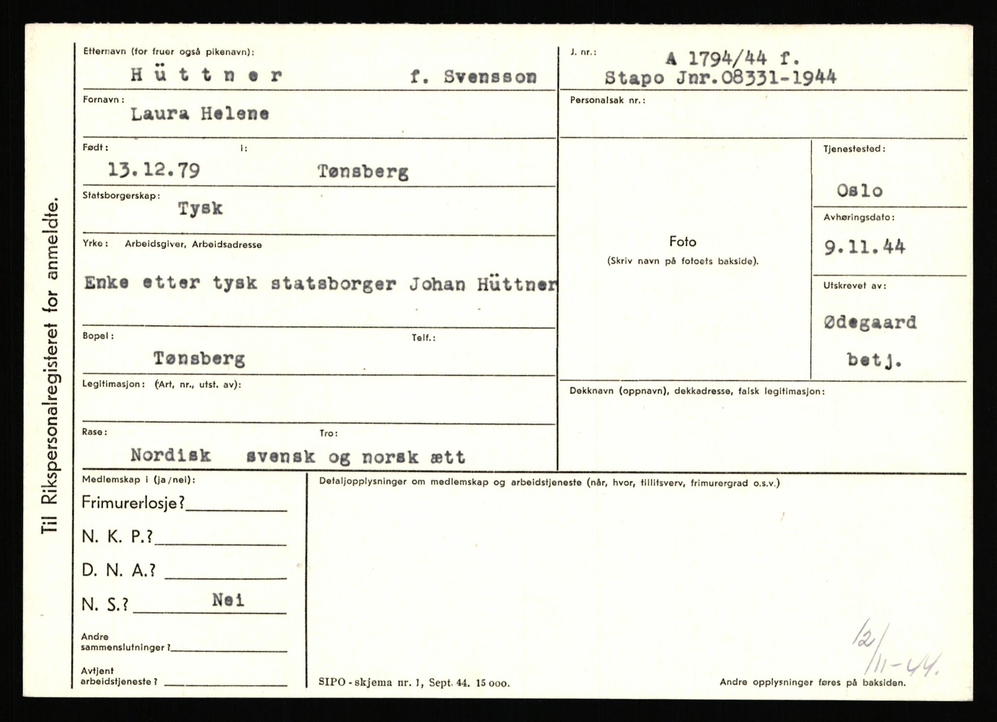 Statspolitiet - Hovedkontoret / Osloavdelingen, AV/RA-S-1329/C/Ca/L0007: Hol - Joelsen, 1943-1945, p. 1603