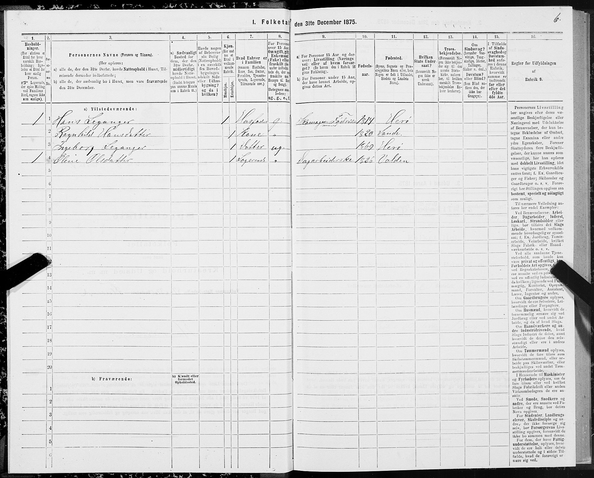 SAT, 1875 census for 1515P Herøy, 1875, p. 3006