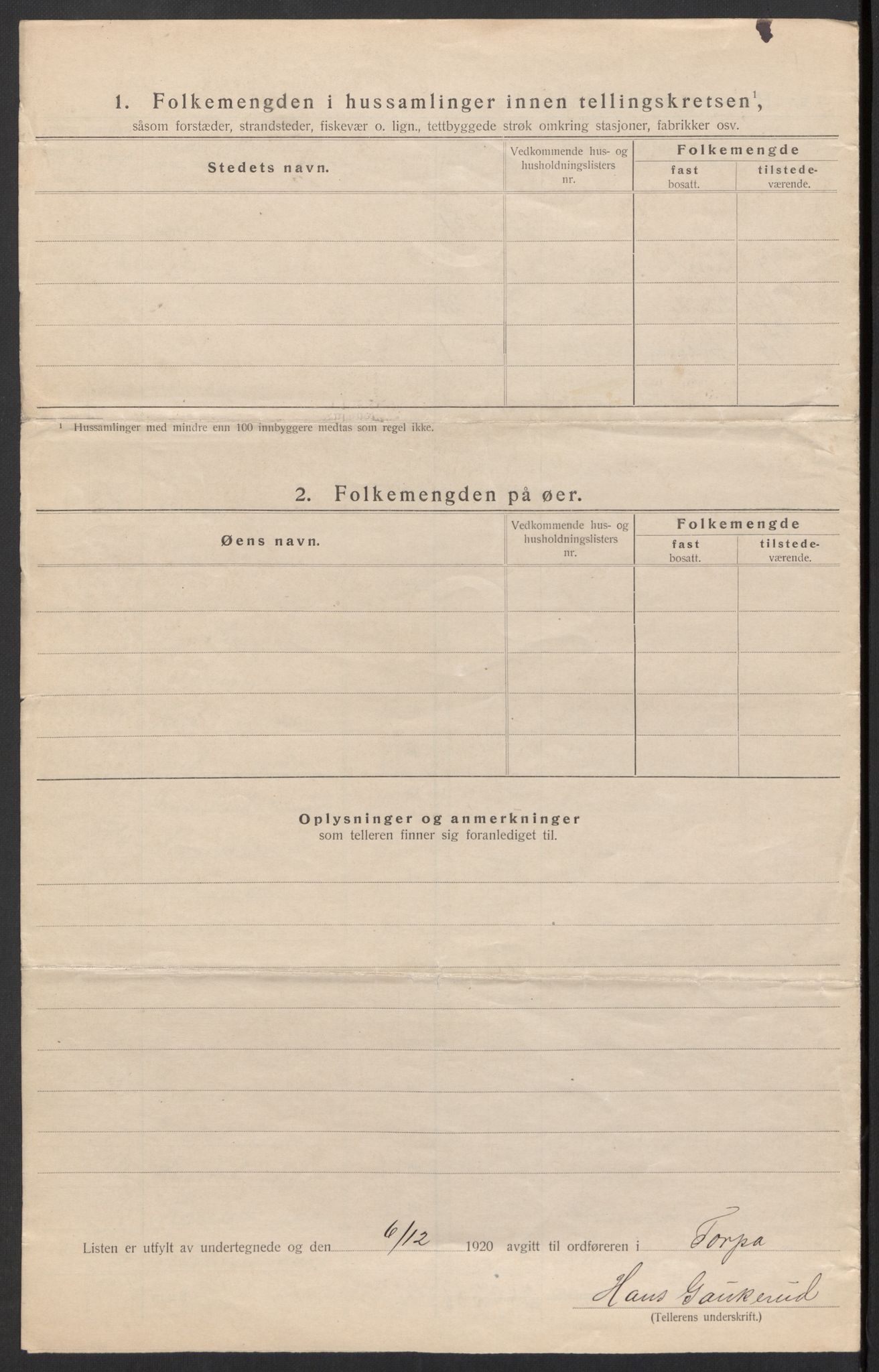 SAH, 1920 census for Torpa, 1920, p. 29