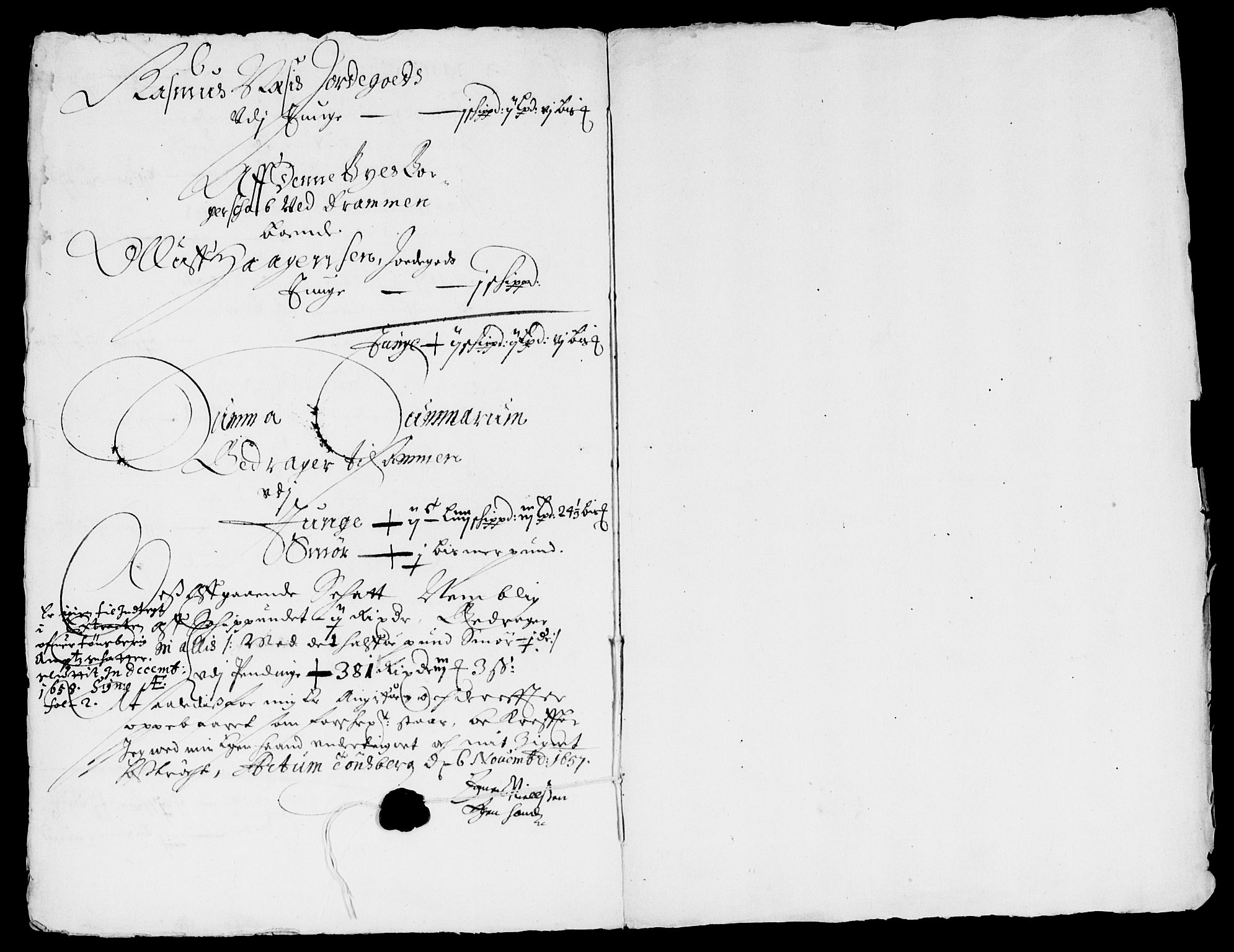 Rentekammeret inntil 1814, Reviderte regnskaper, Lensregnskaper, AV/RA-EA-5023/R/Rb/Rbo/L0034: Tønsberg len, 1657-1659
