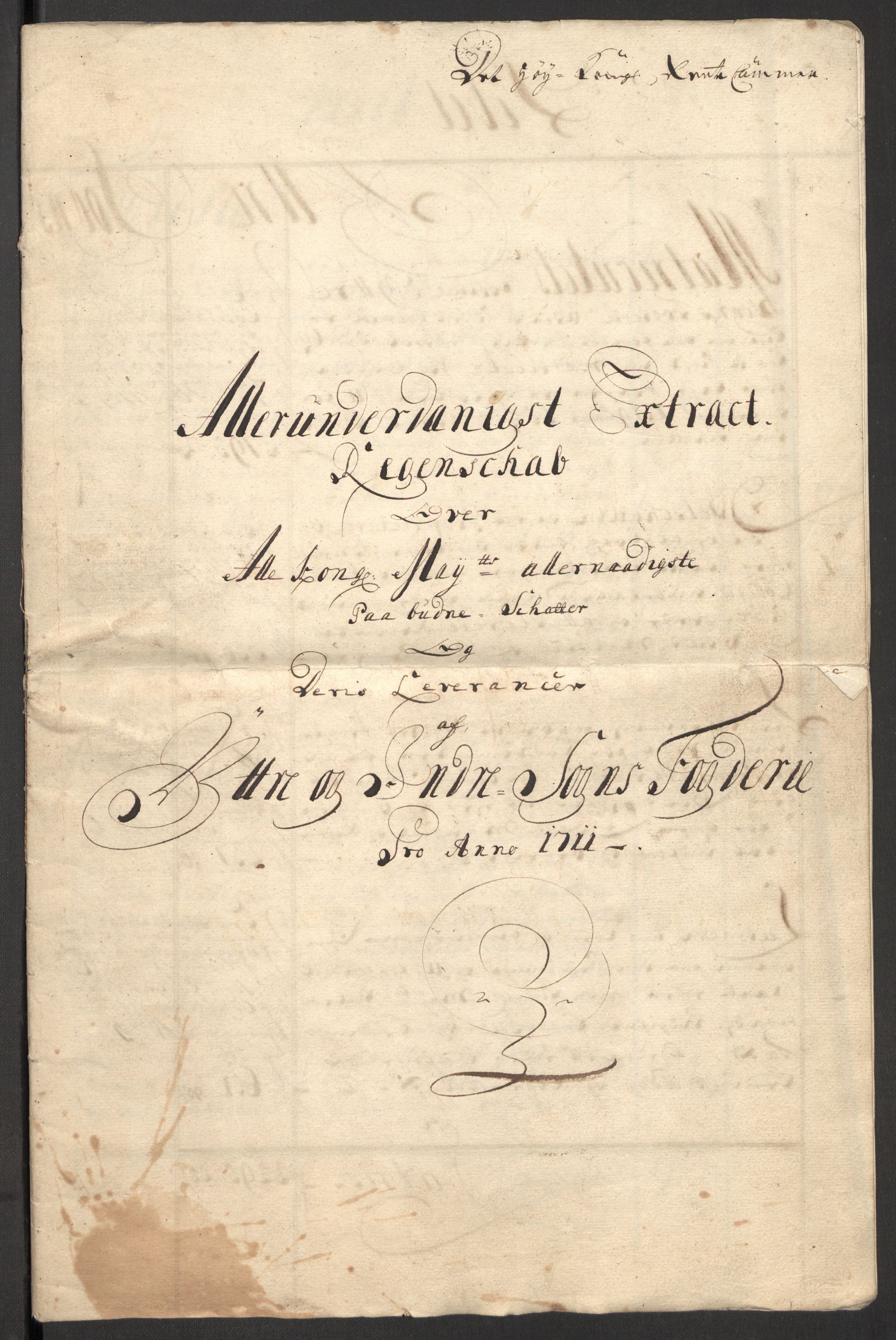 Rentekammeret inntil 1814, Reviderte regnskaper, Fogderegnskap, RA/EA-4092/R52/L3317: Fogderegnskap Sogn, 1711, p. 3