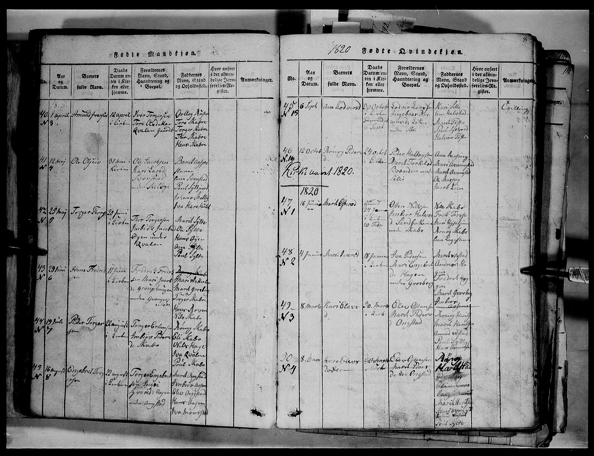 Fron prestekontor, SAH/PREST-078/H/Ha/Hab/L0003: Parish register (copy) no. 3, 1816-1850, p. 8