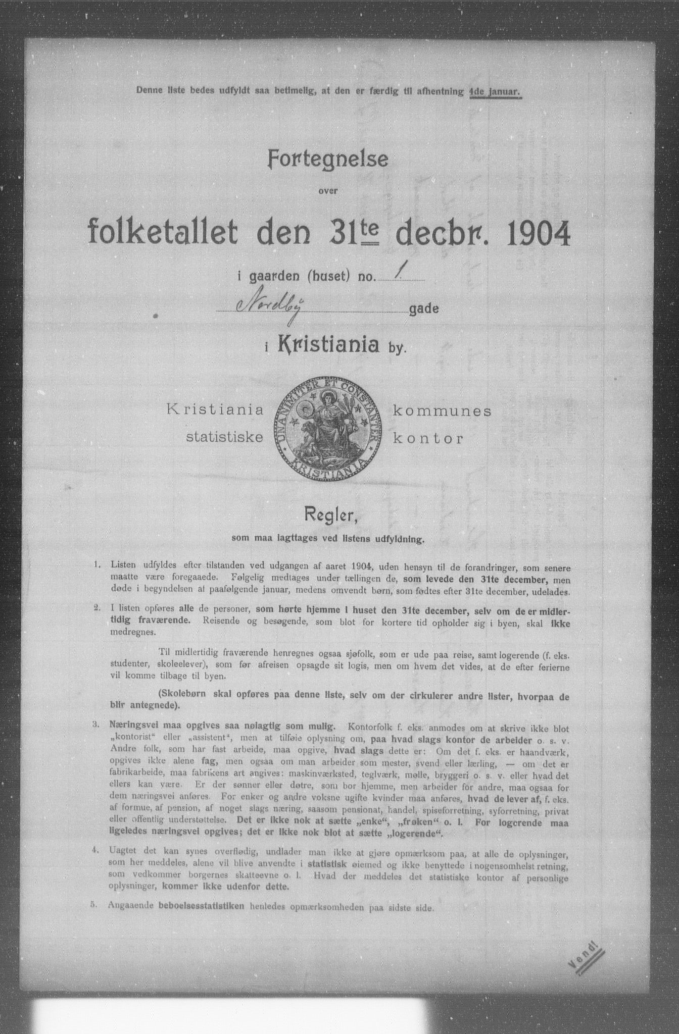 OBA, Municipal Census 1904 for Kristiania, 1904, p. 13679