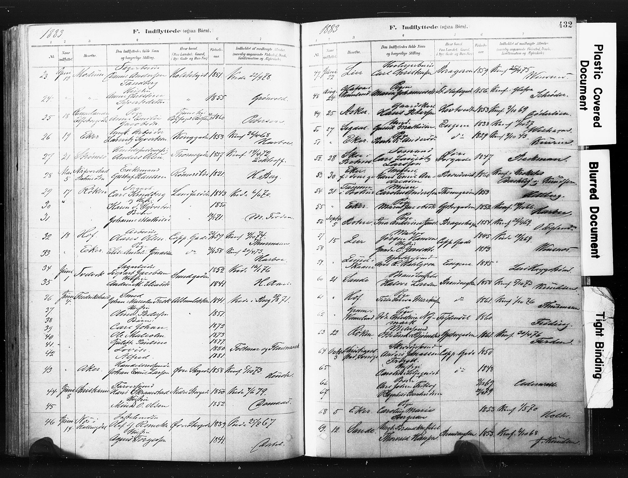 Bragernes kirkebøker, AV/SAKO-A-6/F/Fb/L0006b: Parish register (official) no. II 6B, 1878-1885, p. 432