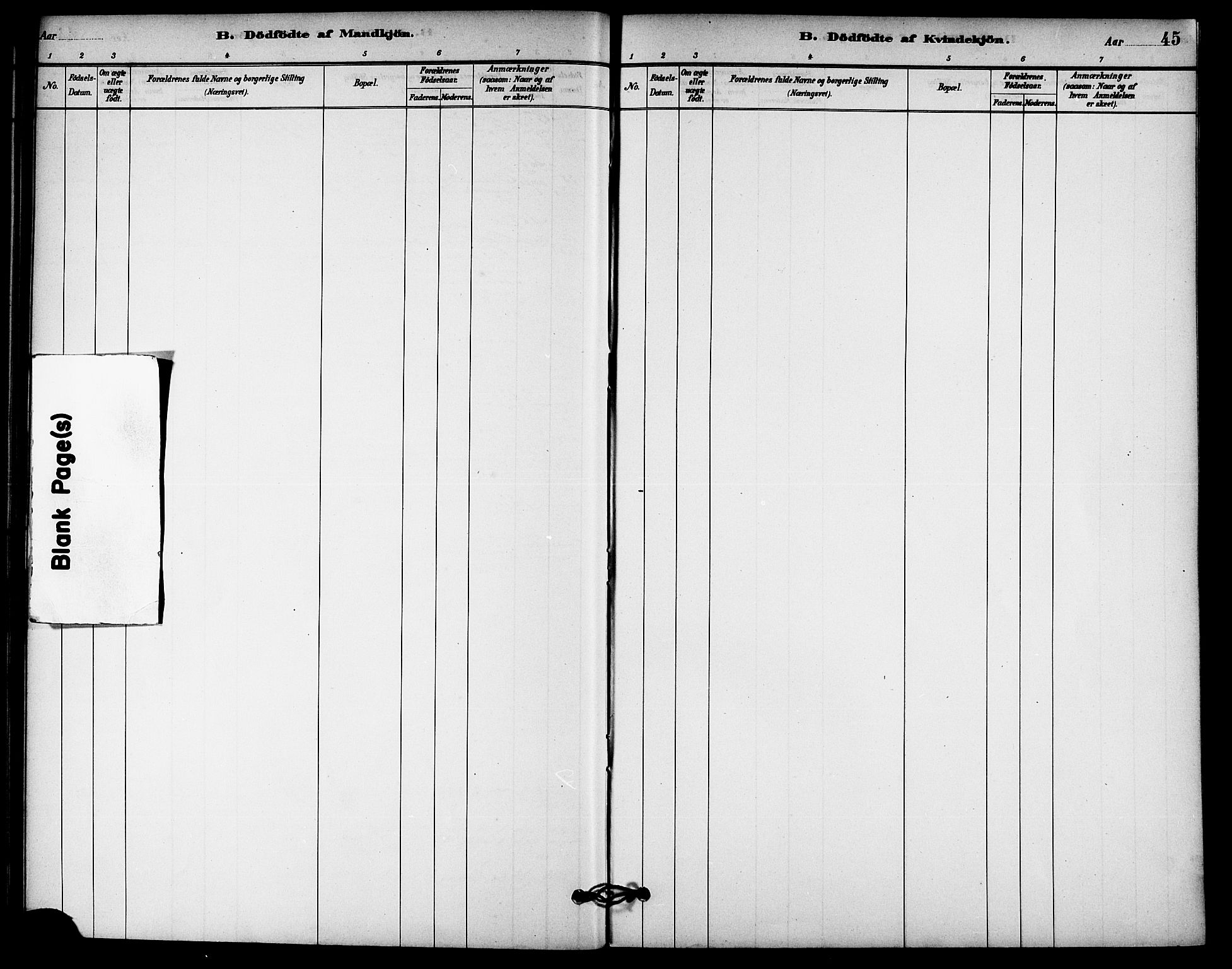 Ministerialprotokoller, klokkerbøker og fødselsregistre - Nord-Trøndelag, AV/SAT-A-1458/740/L0378: Parish register (official) no. 740A01, 1881-1895, p. 45