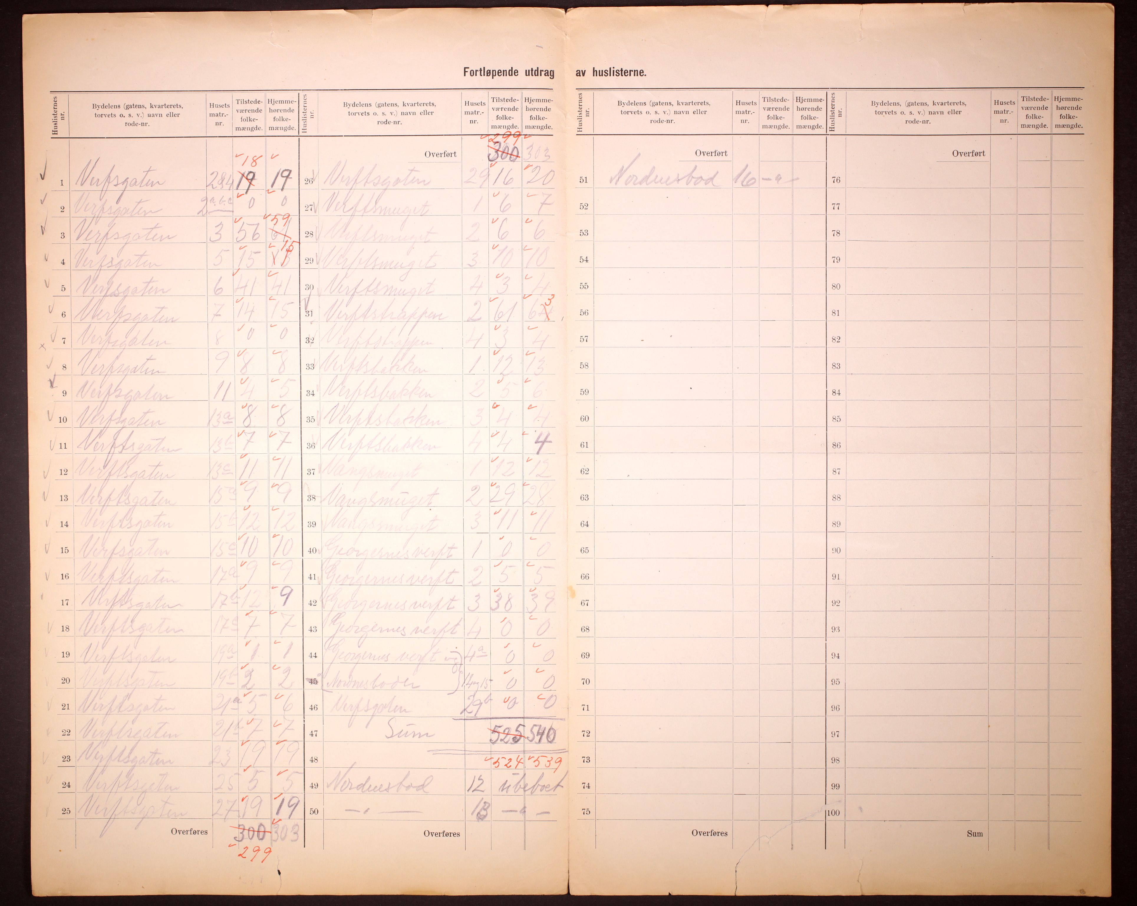 RA, 1910 census for Bergen, 1910, p. 153