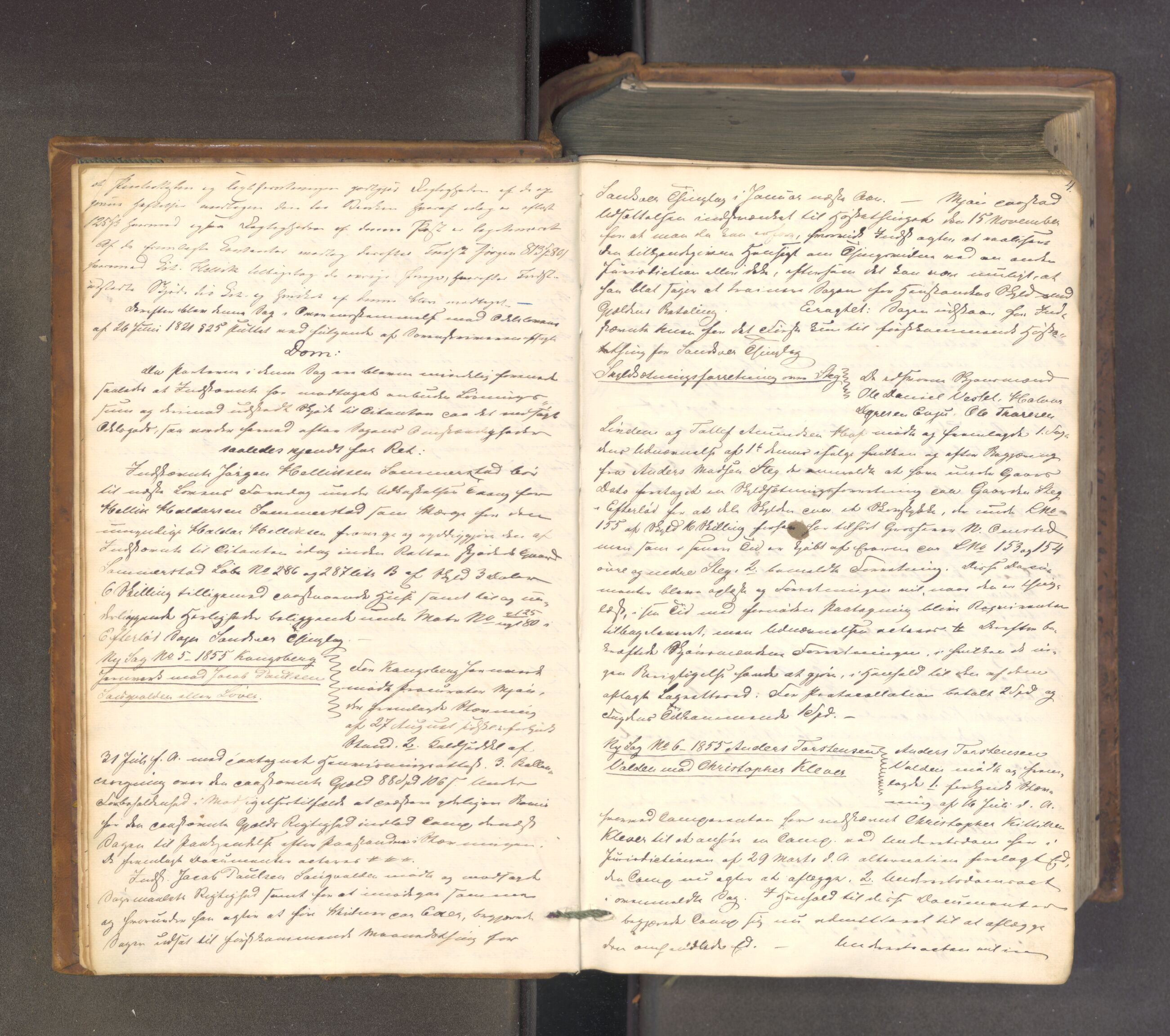 Numedal og Sandsvær sorenskriveri, AV/SAKO-A-128/F/Fa/Faa/L0106: Tingbok, 1855-1861
