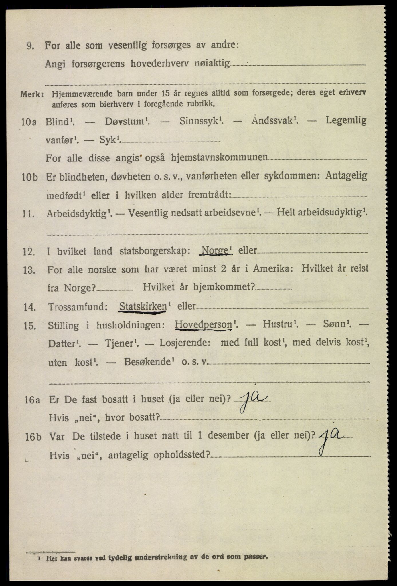 SAH, 1920 census for Fåberg, 1920, p. 6519